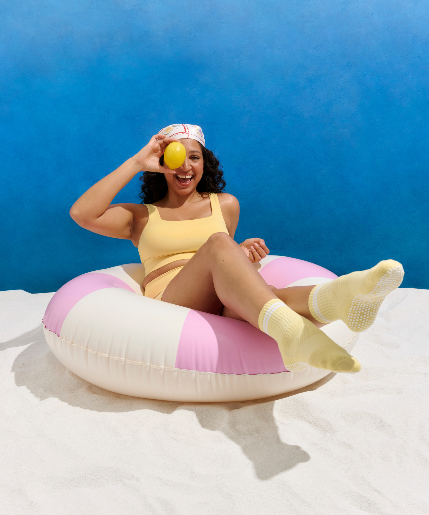 Crew Grip Socks - Limoncello Stripe