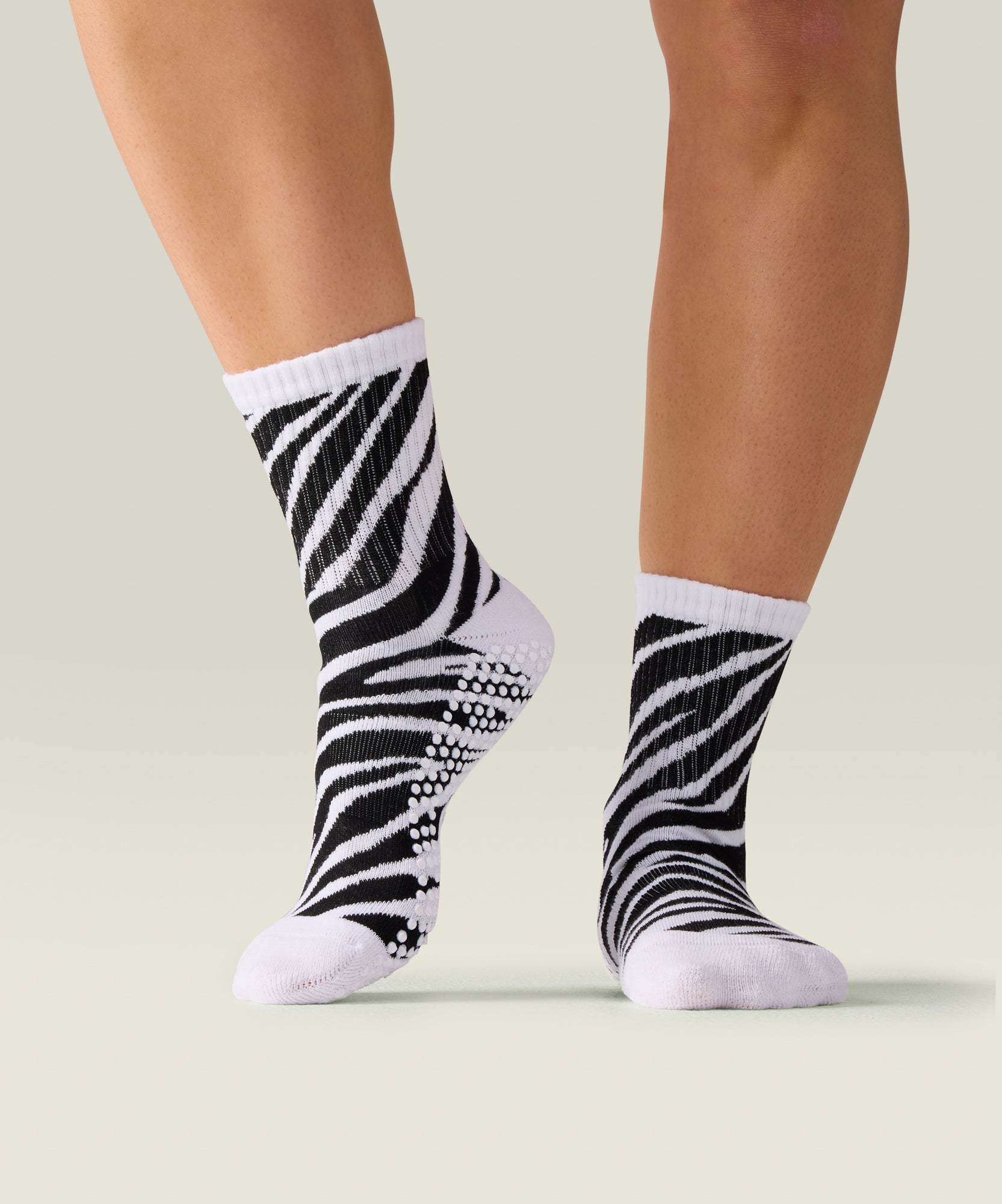 Crew Non Slip Grip Socks - Savanna Stripes