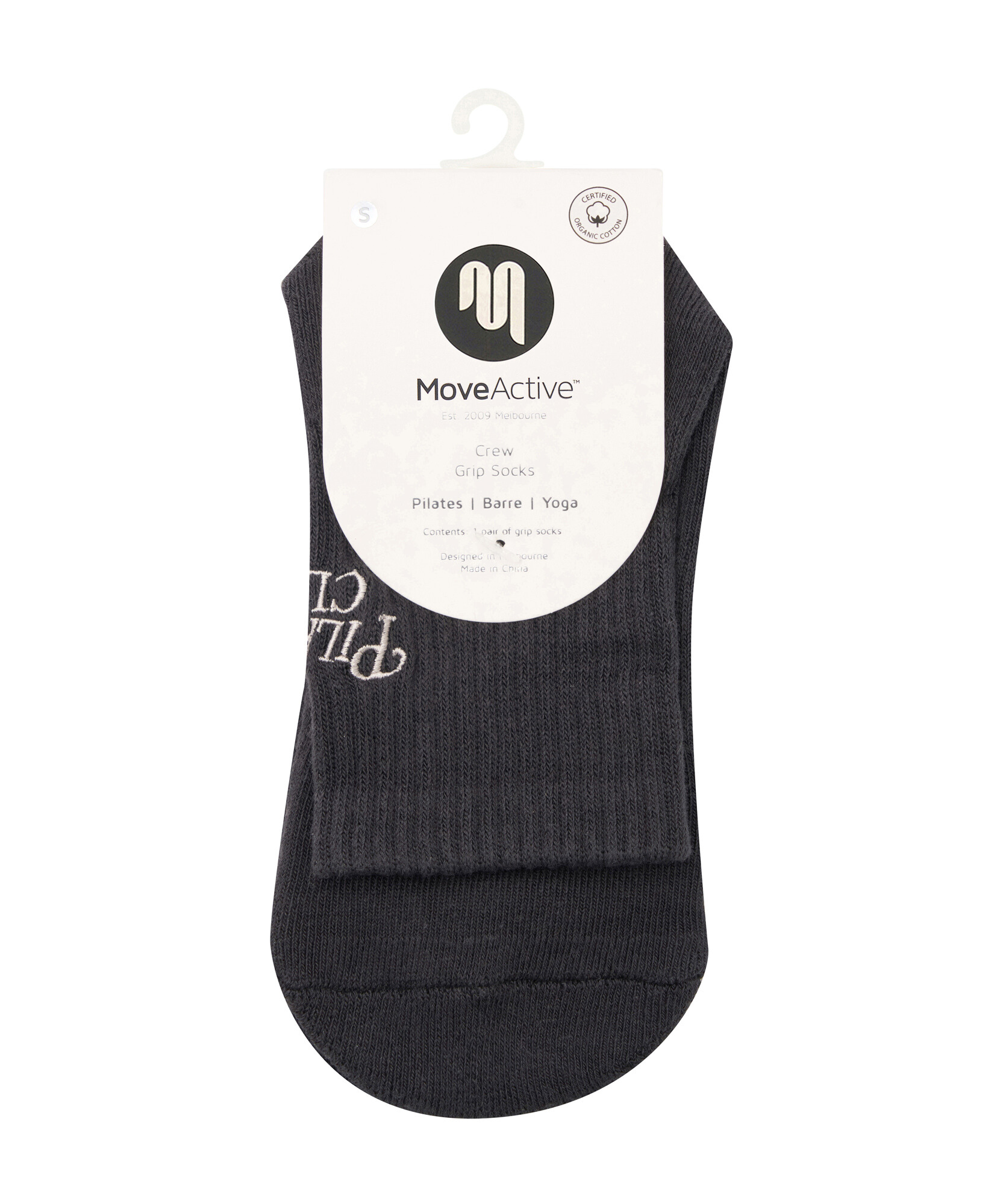 Crew Grip Socks - Pilates Club Ink