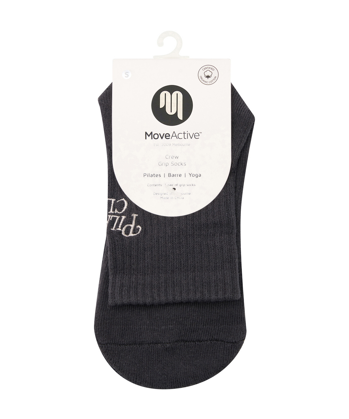 Crew Grip Socks - Pilates Club Ink