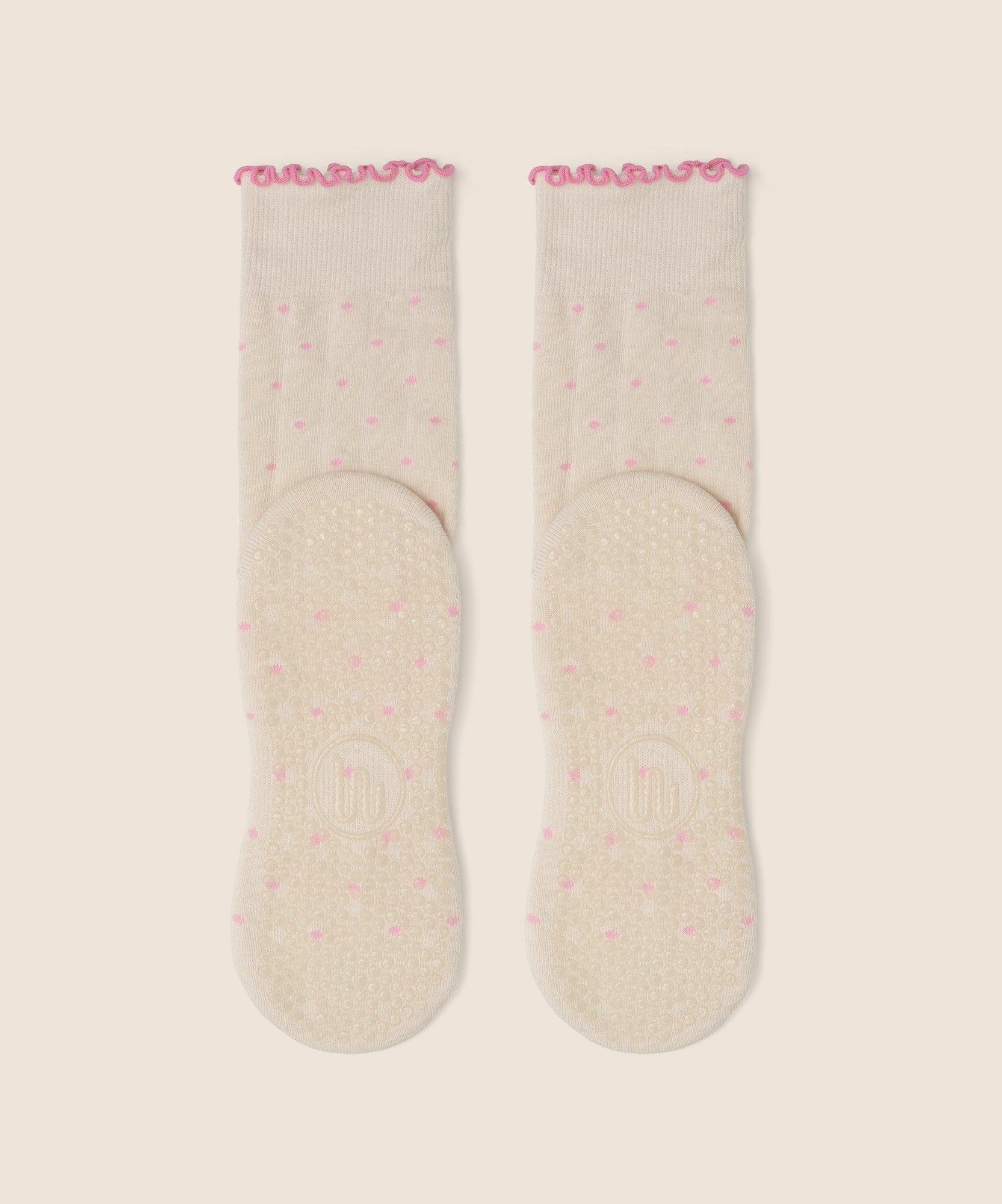 Crew Non Slip Grip Socks - Fondant Spots
