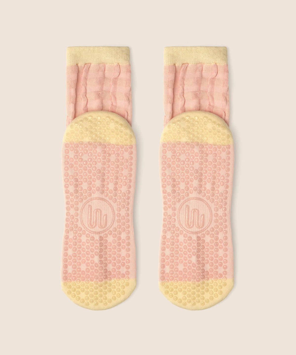 Crew Grip Socks - Sugar Pink Gingham