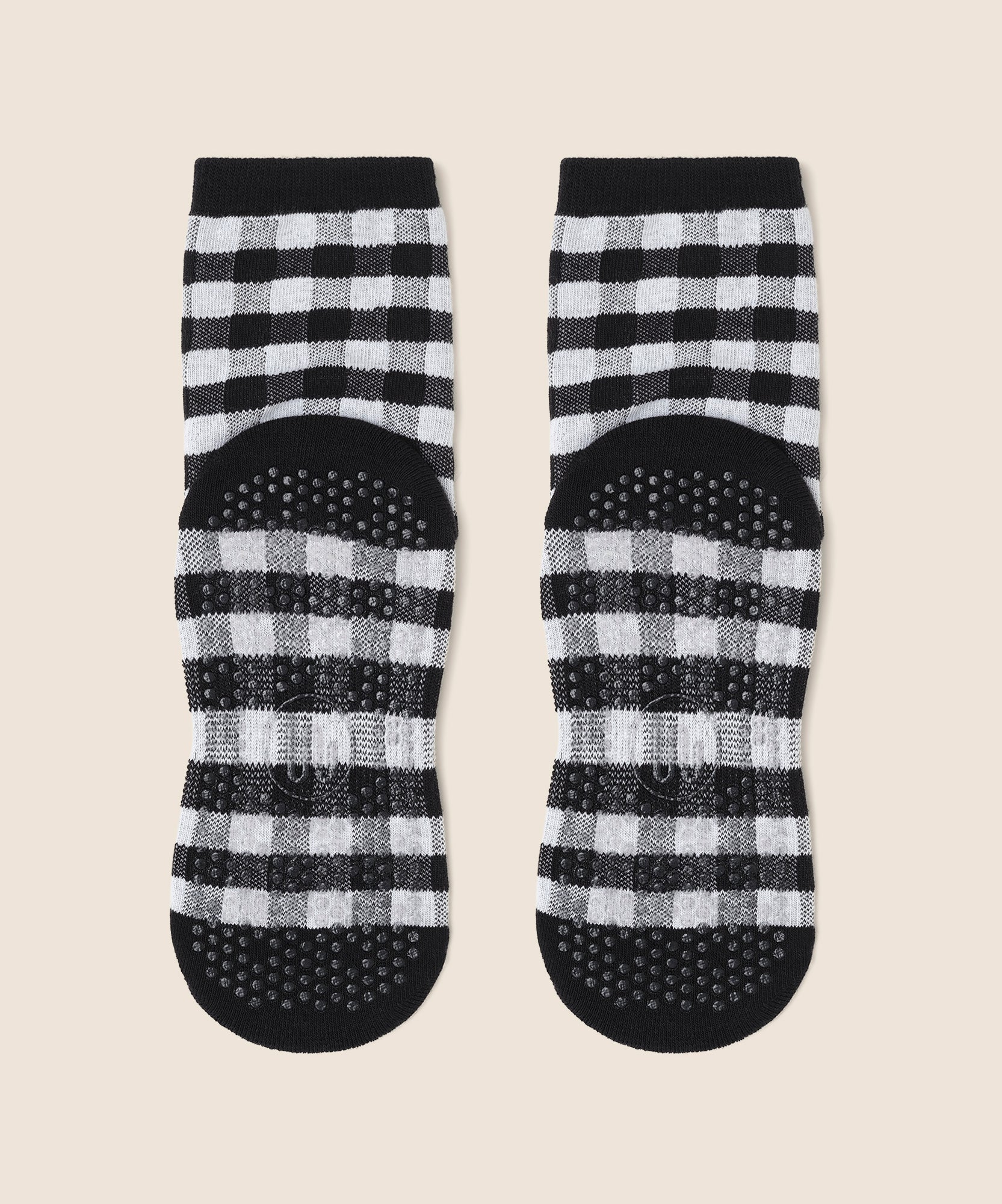Crew Grip Socks - Monochrome Gingham