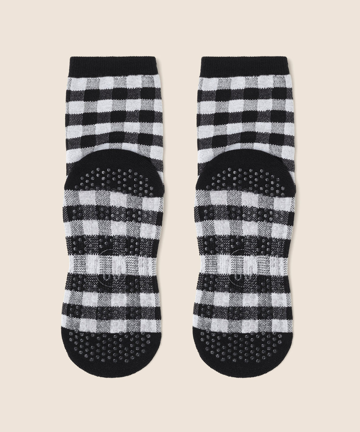 Crew Grip Socks - Monochrome Gingham