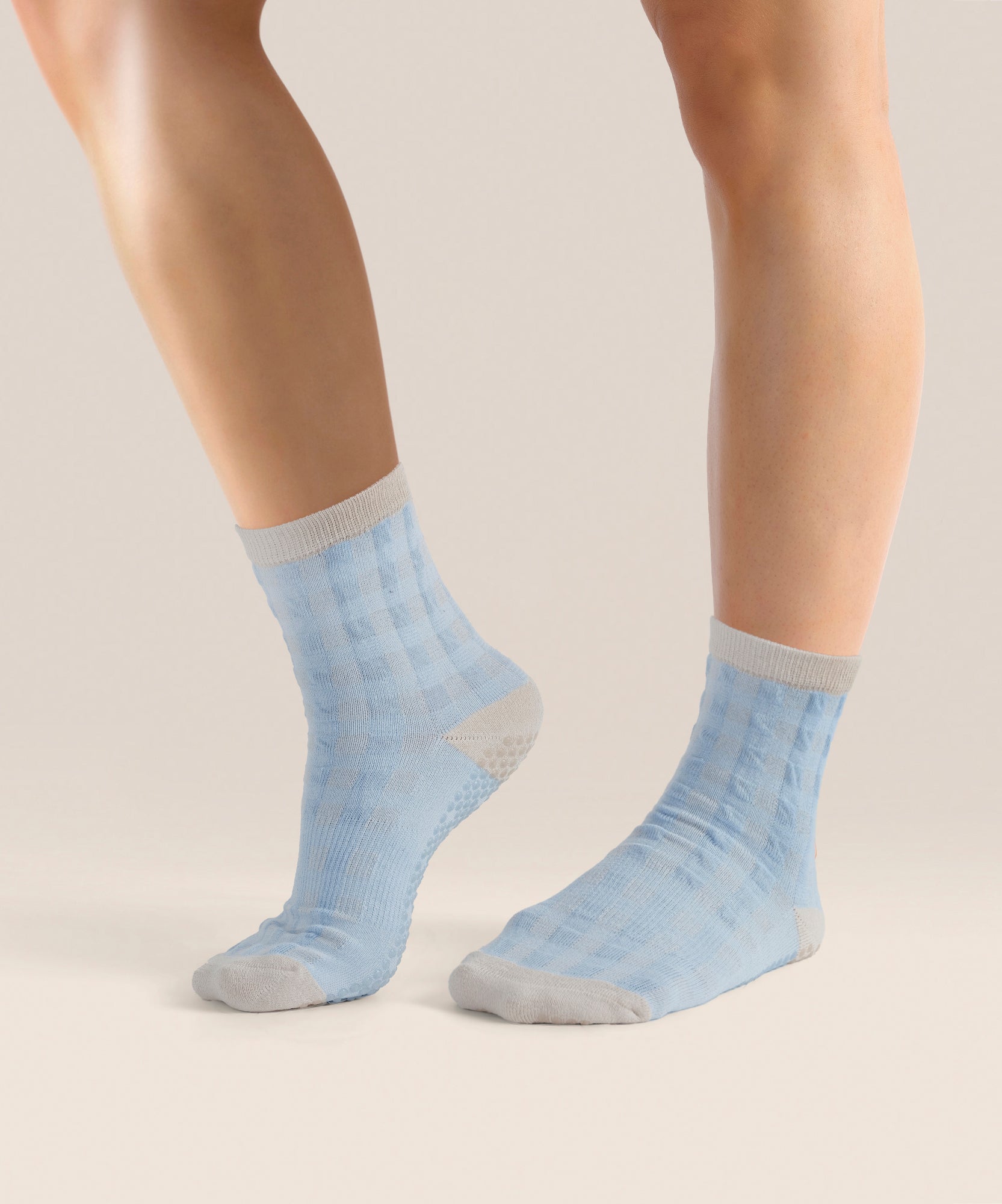 Crew Grip Socks - Bluebelle Gingham