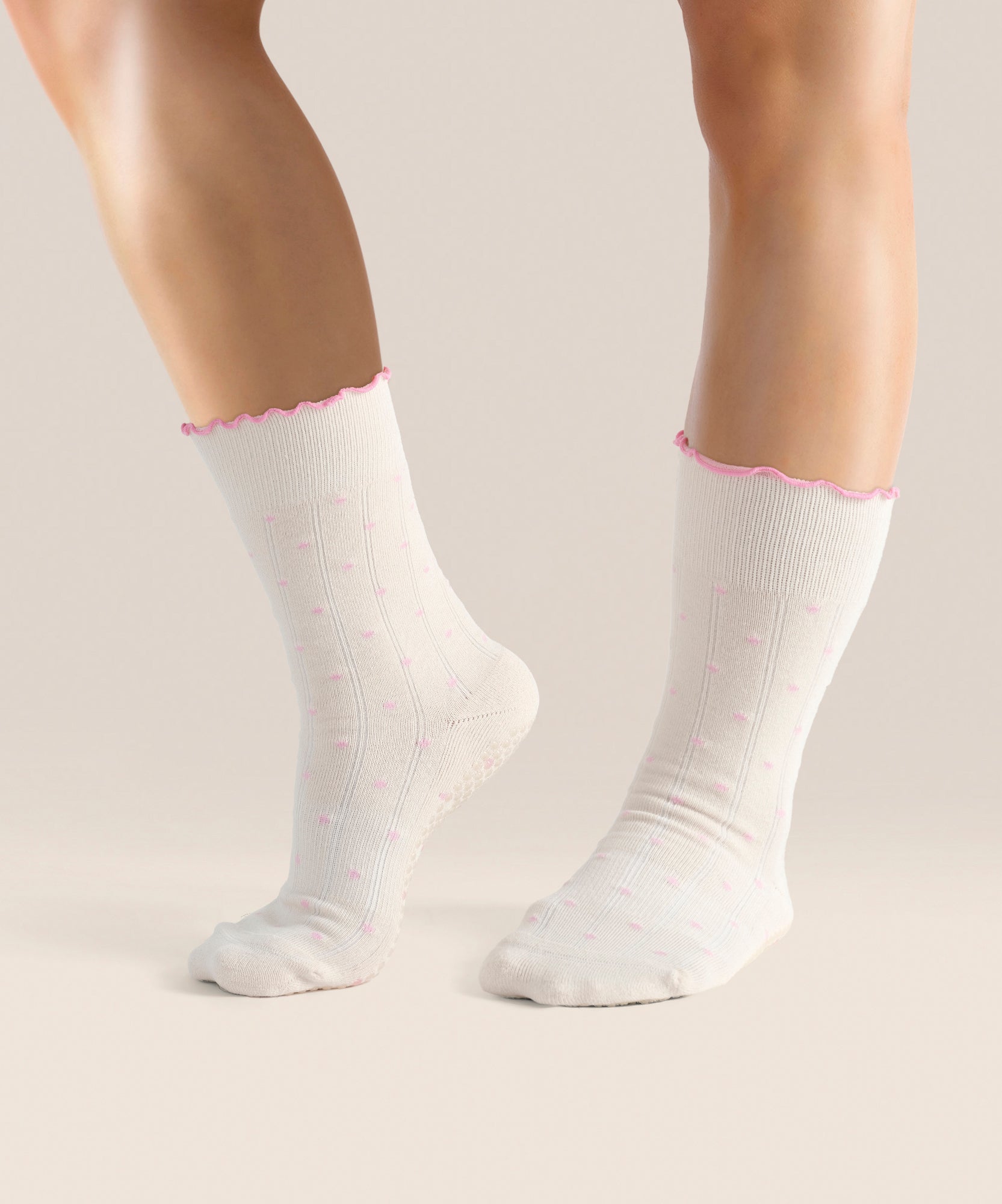 Crew Non Slip Grip Socks - Fondant Spots