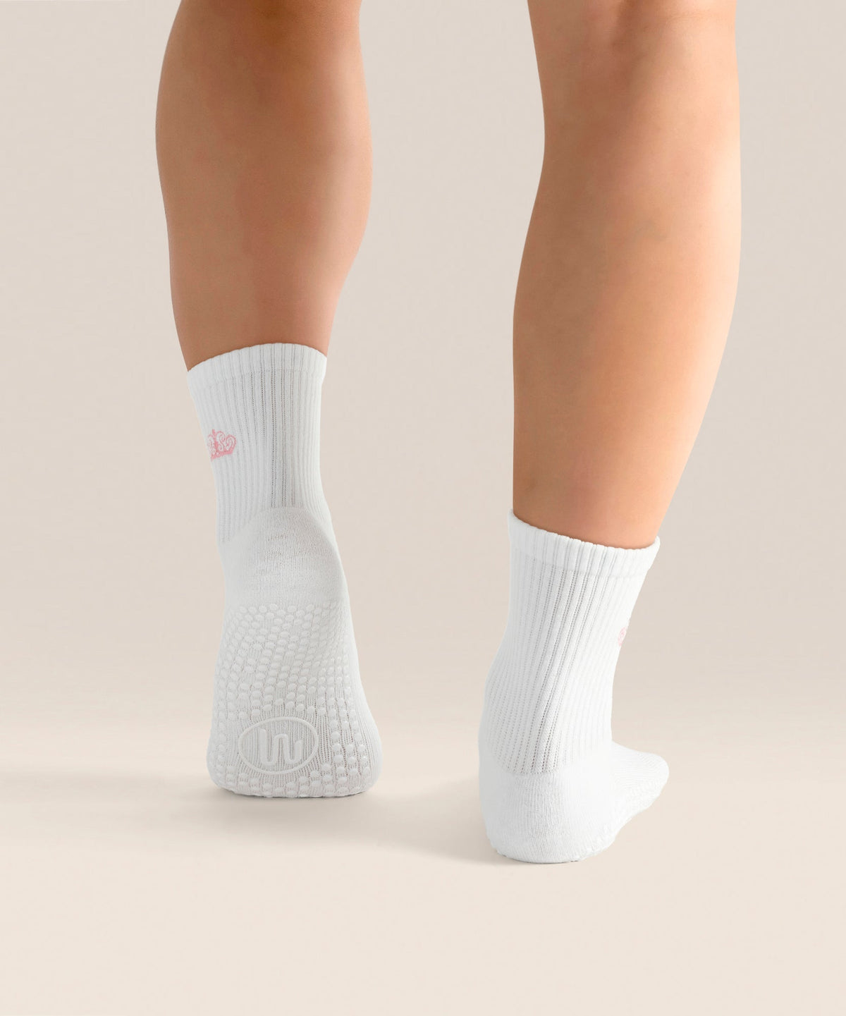 Crew Grip Socks - Pink Crown