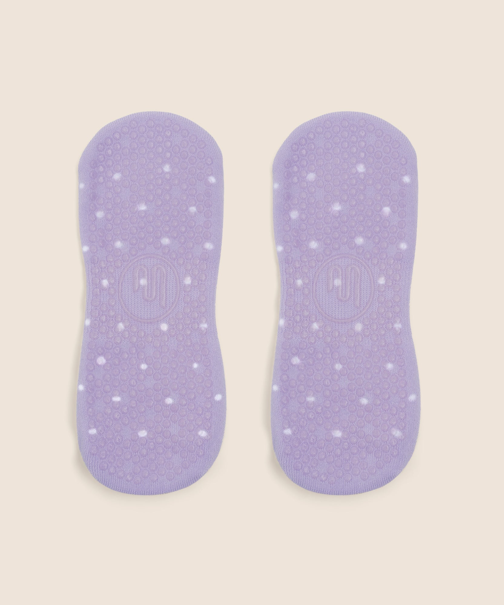 Classic Low Rise Grip Socks - Lavender Spots