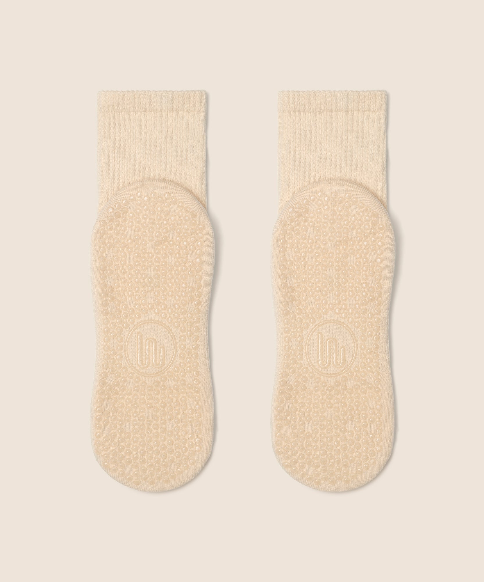 Crew Non Slip Grip Socks - Le Croissant