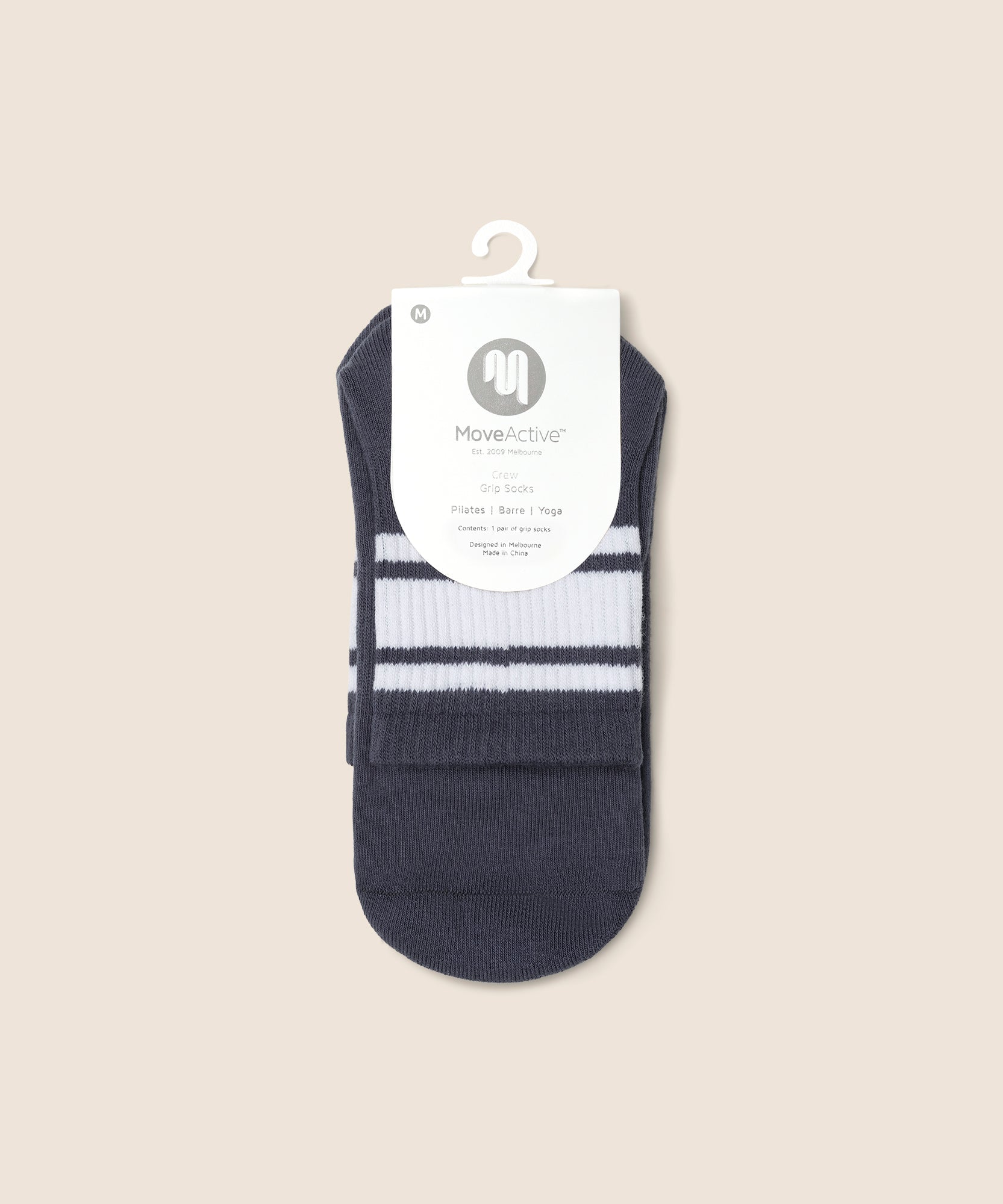 Crew Grip Socks - French Navy Stripe