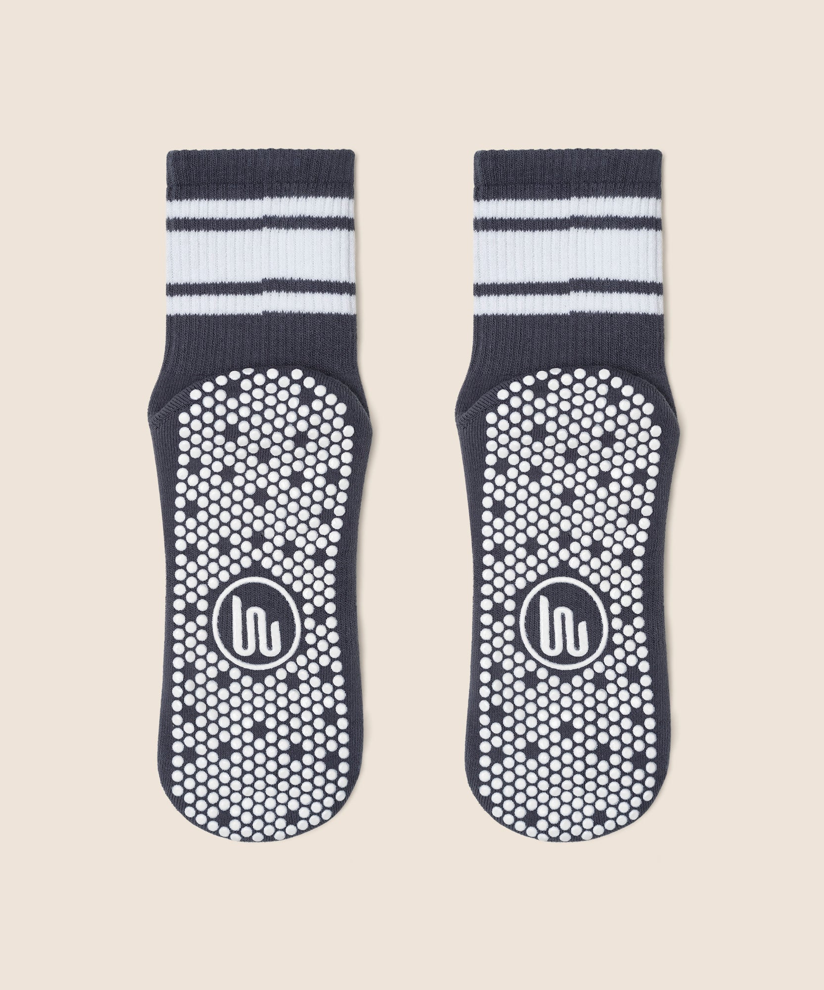 Crew Grip Socks - French Navy Stripe