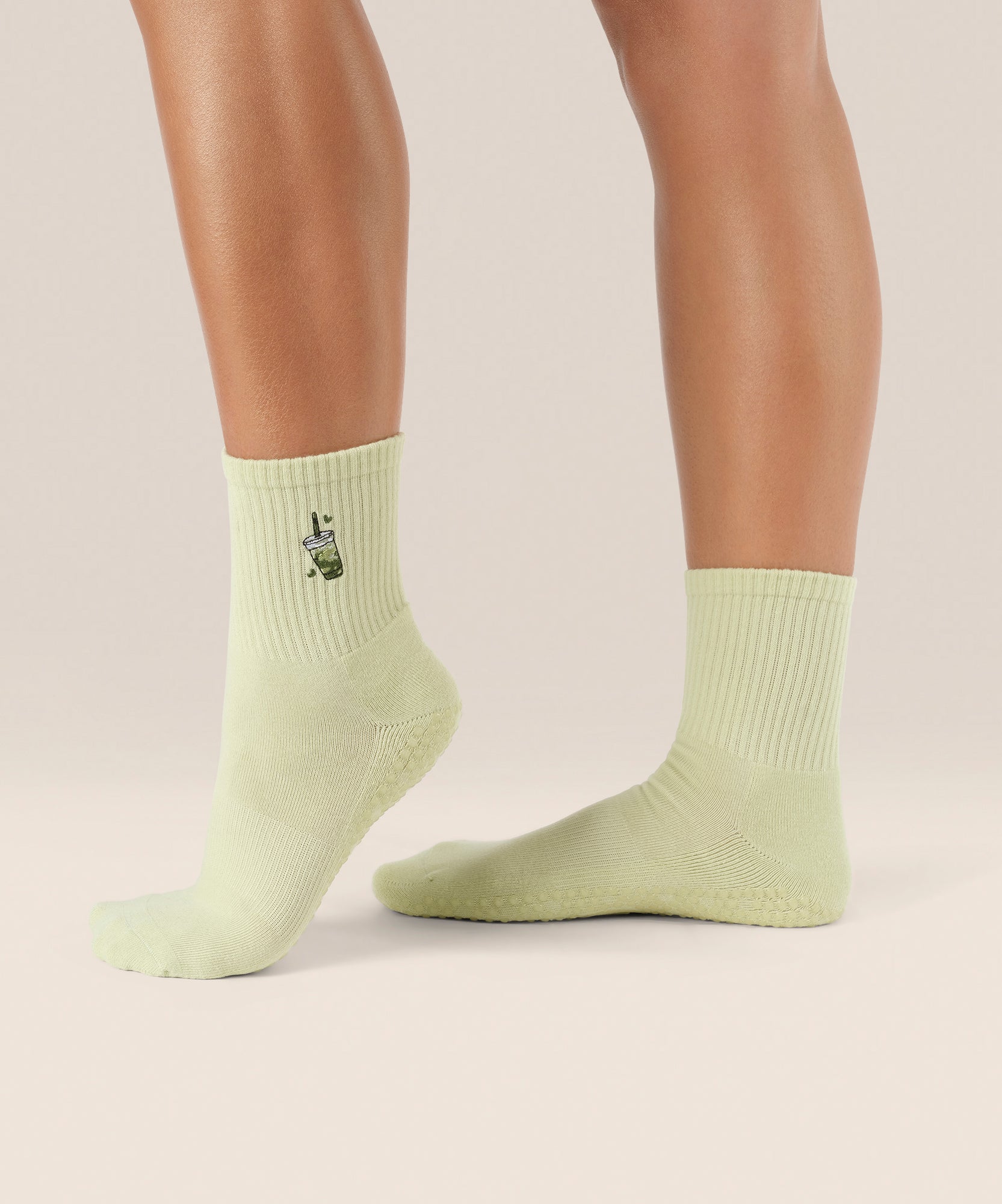 Crew Grip Socks - Matcha Lover