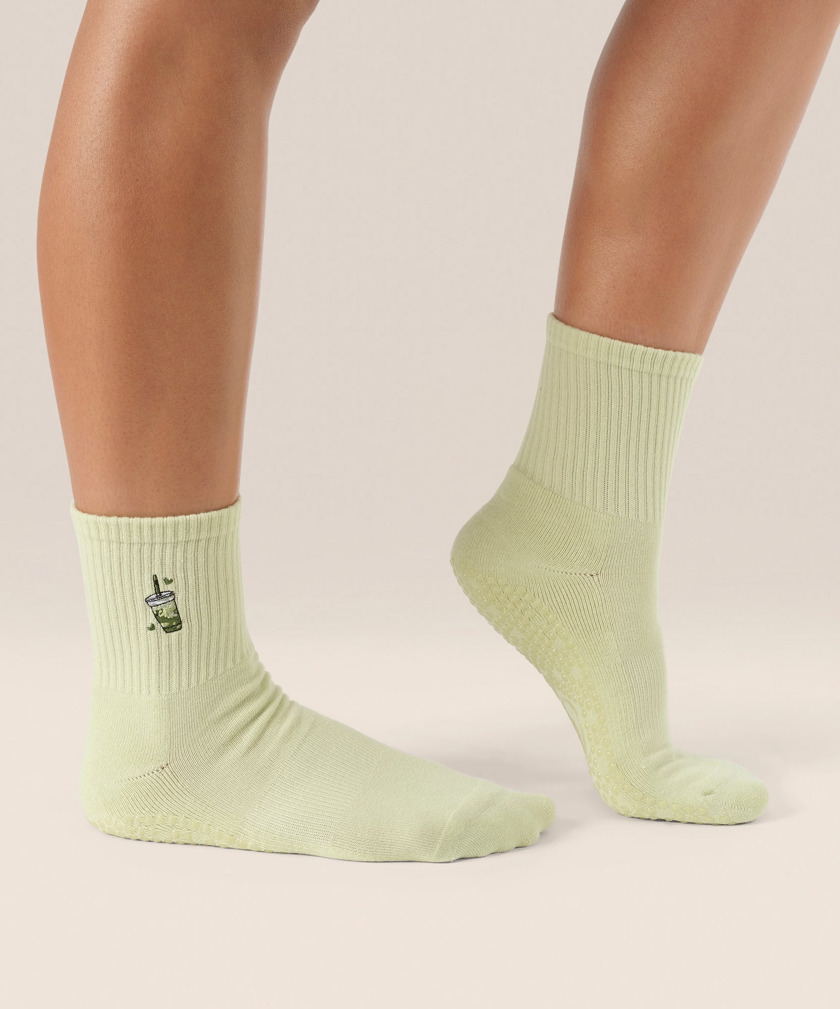 Crew Grip Socks - Matcha Lover