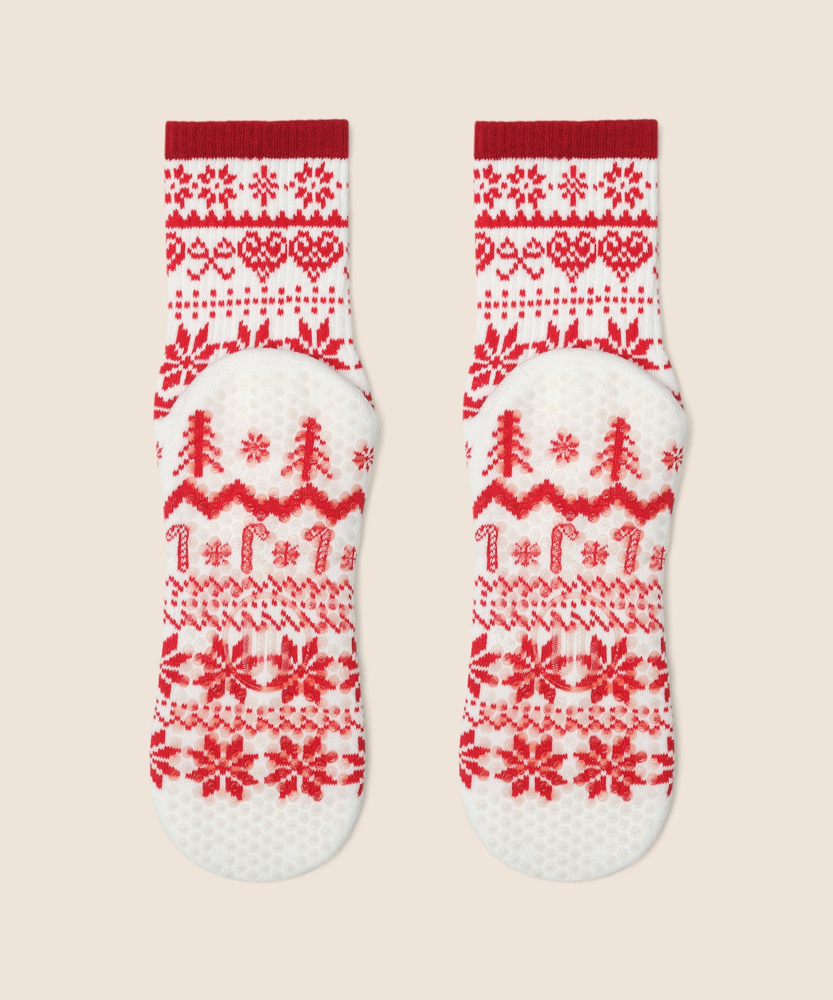 Crew Non Slip Grip Socks - Nordic Noel