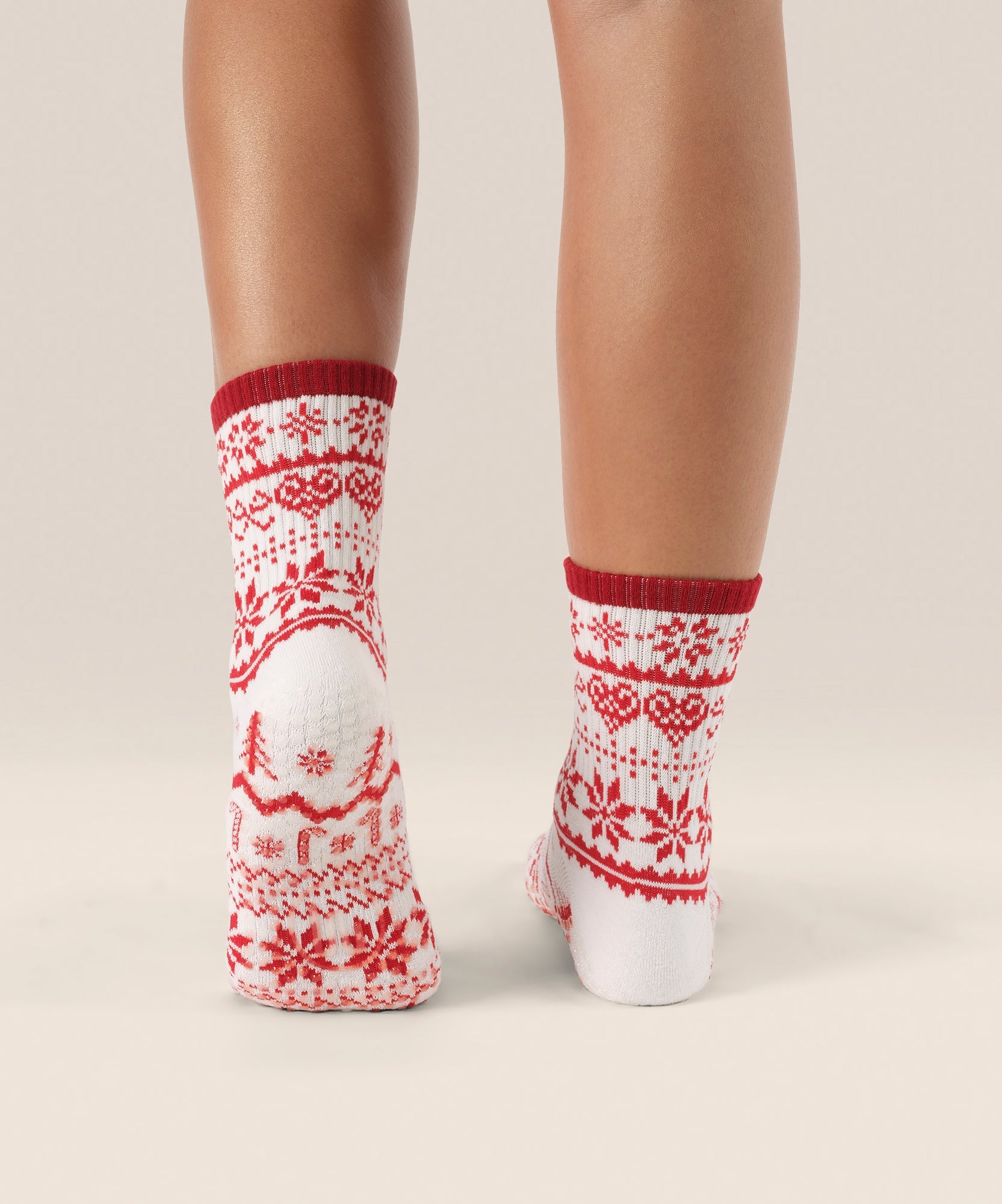 Crew Non Slip Grip Socks - Nordic Noel