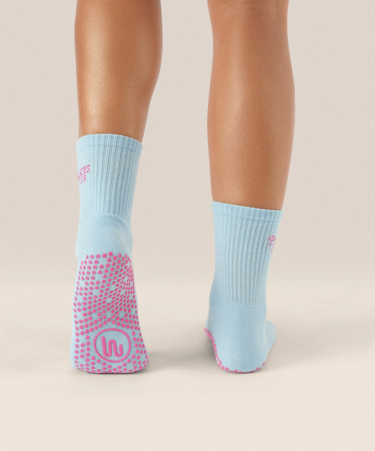 Crew Grip Socks - Pilates Club Blue