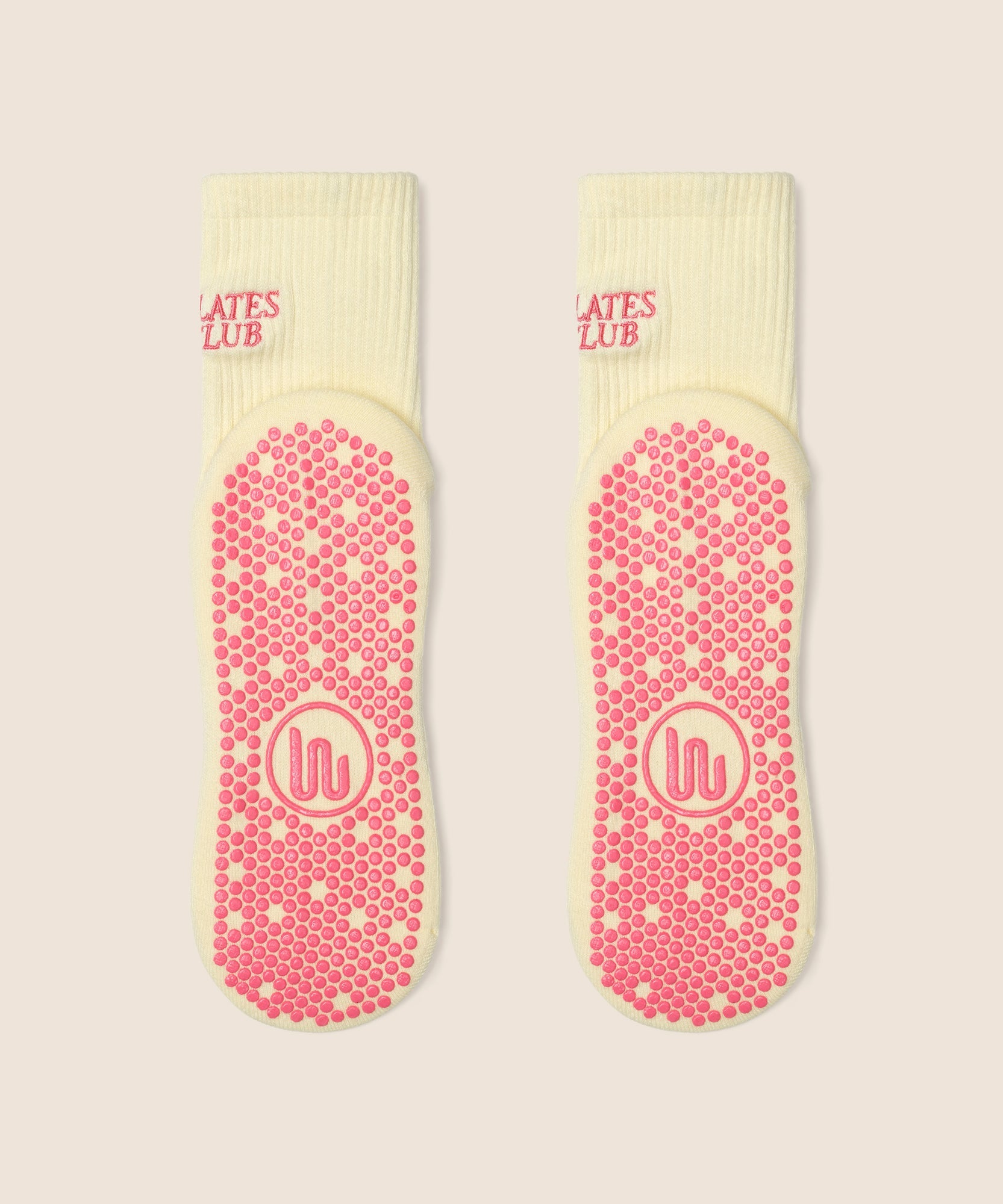 Crew Grip Socks - Pilates Club Yellow