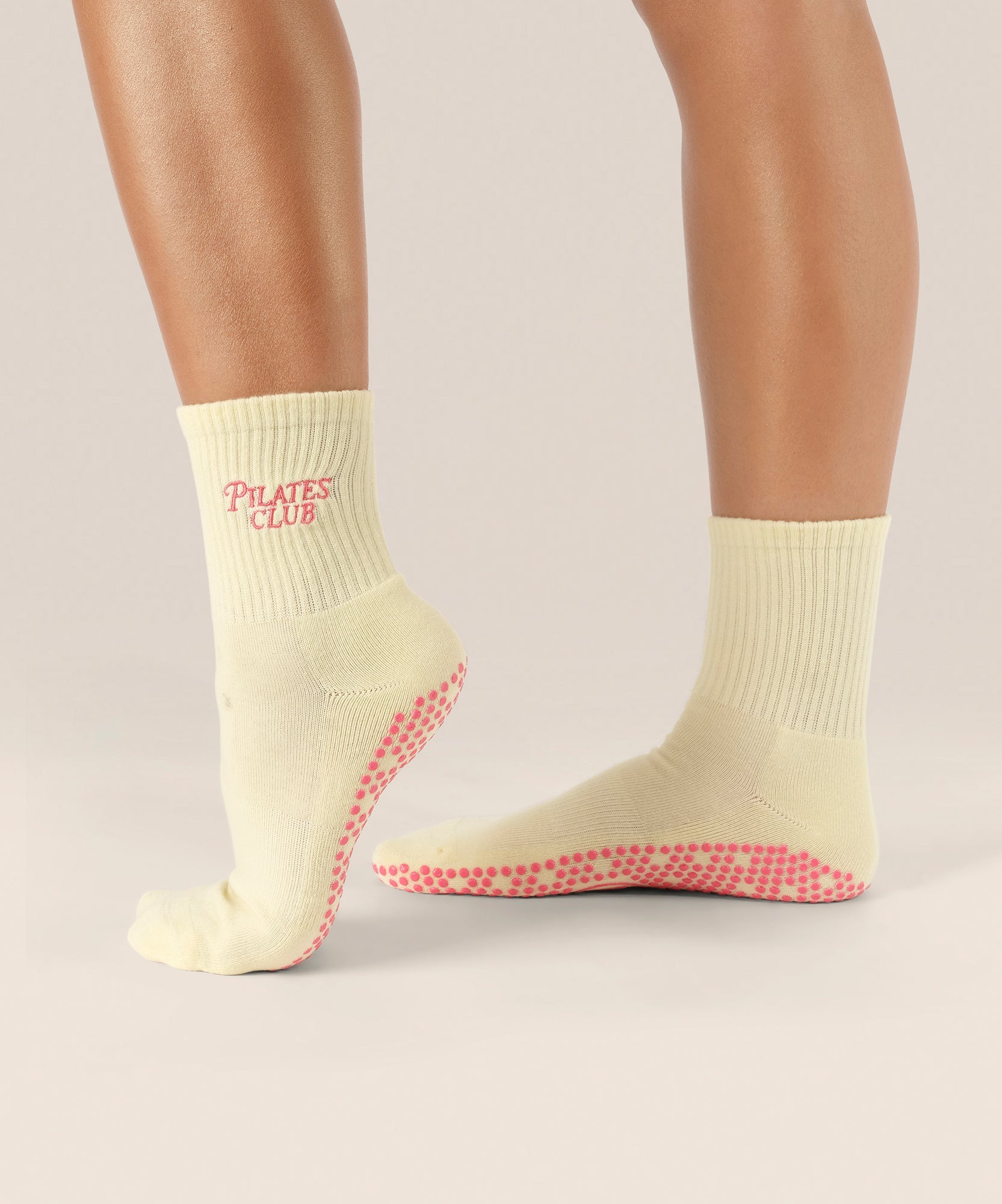 Crew Grip Socks - Pilates Club Yellow