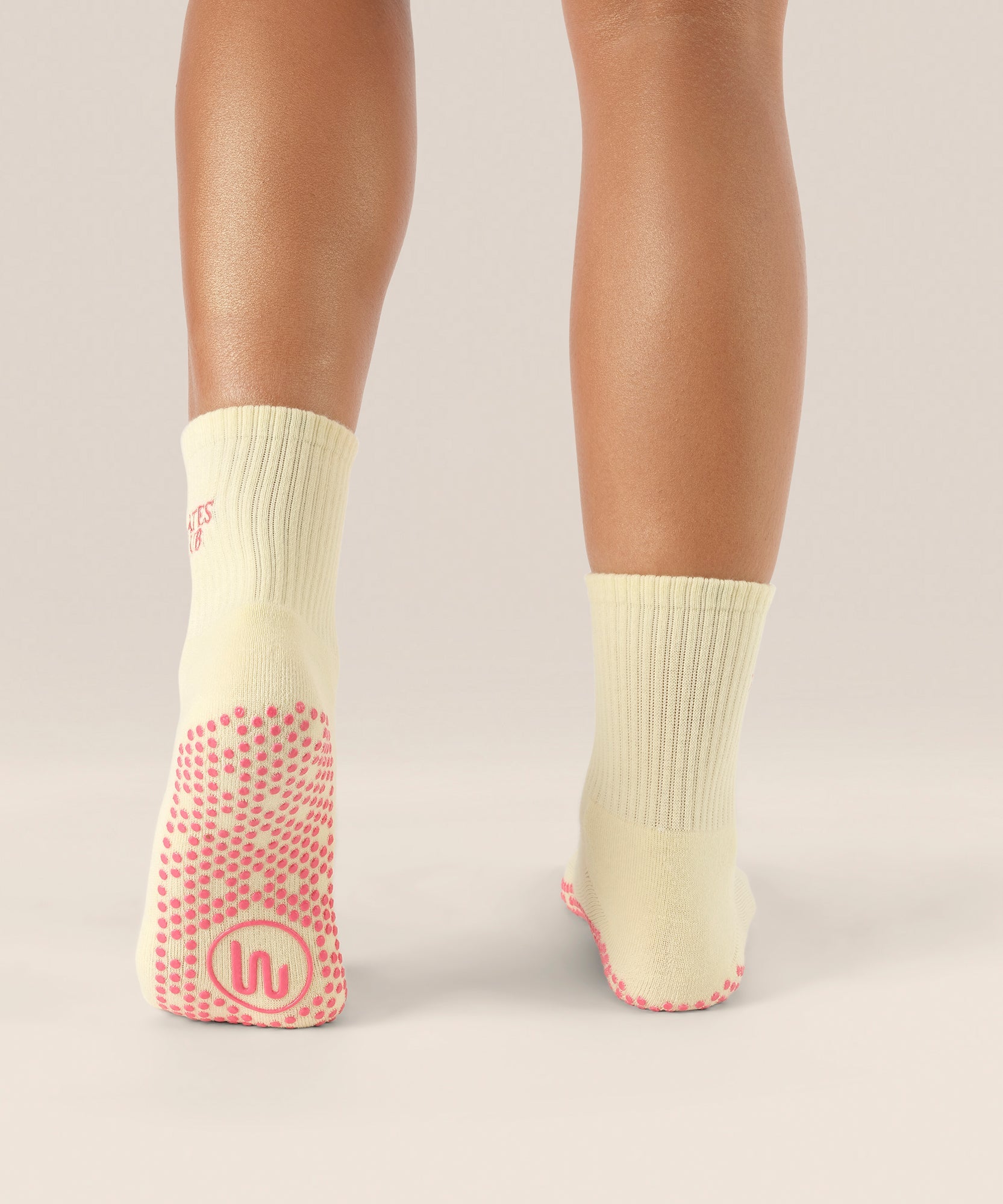 Crew Grip Socks - Pilates Club Yellow
