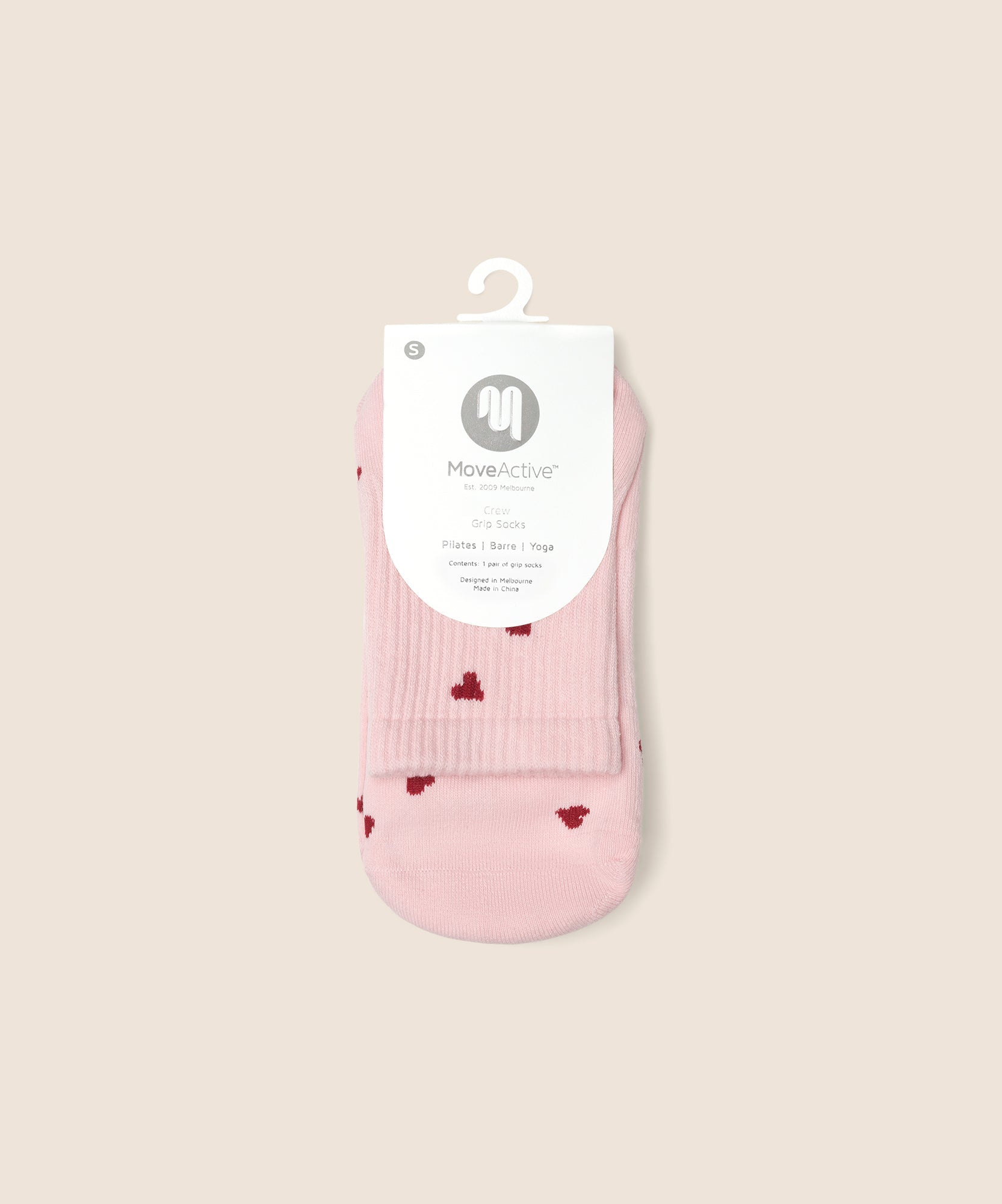 Crew Grip Socks - Love Me Pink