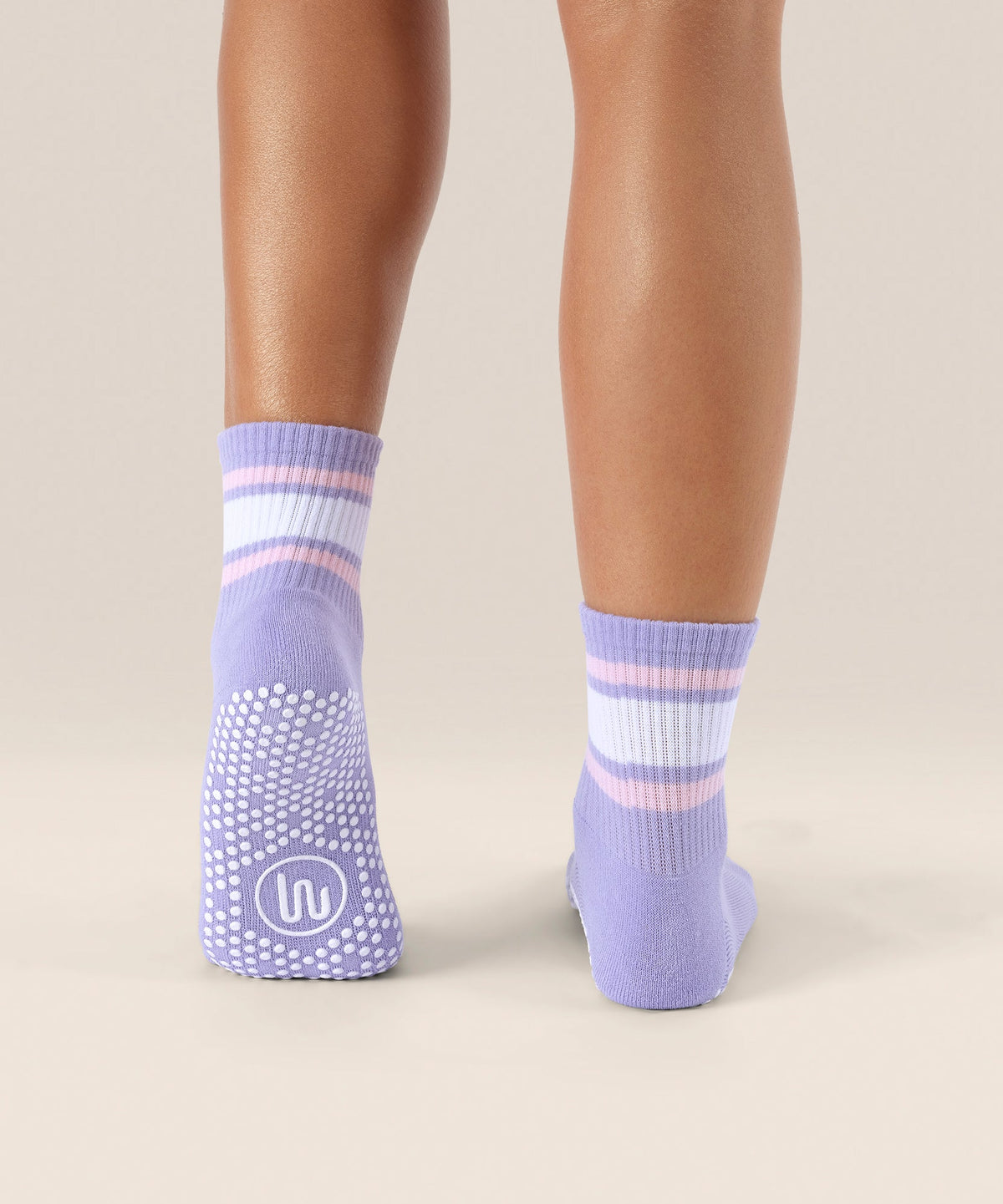 Crew Grip Socks - Purple Rain Stripe