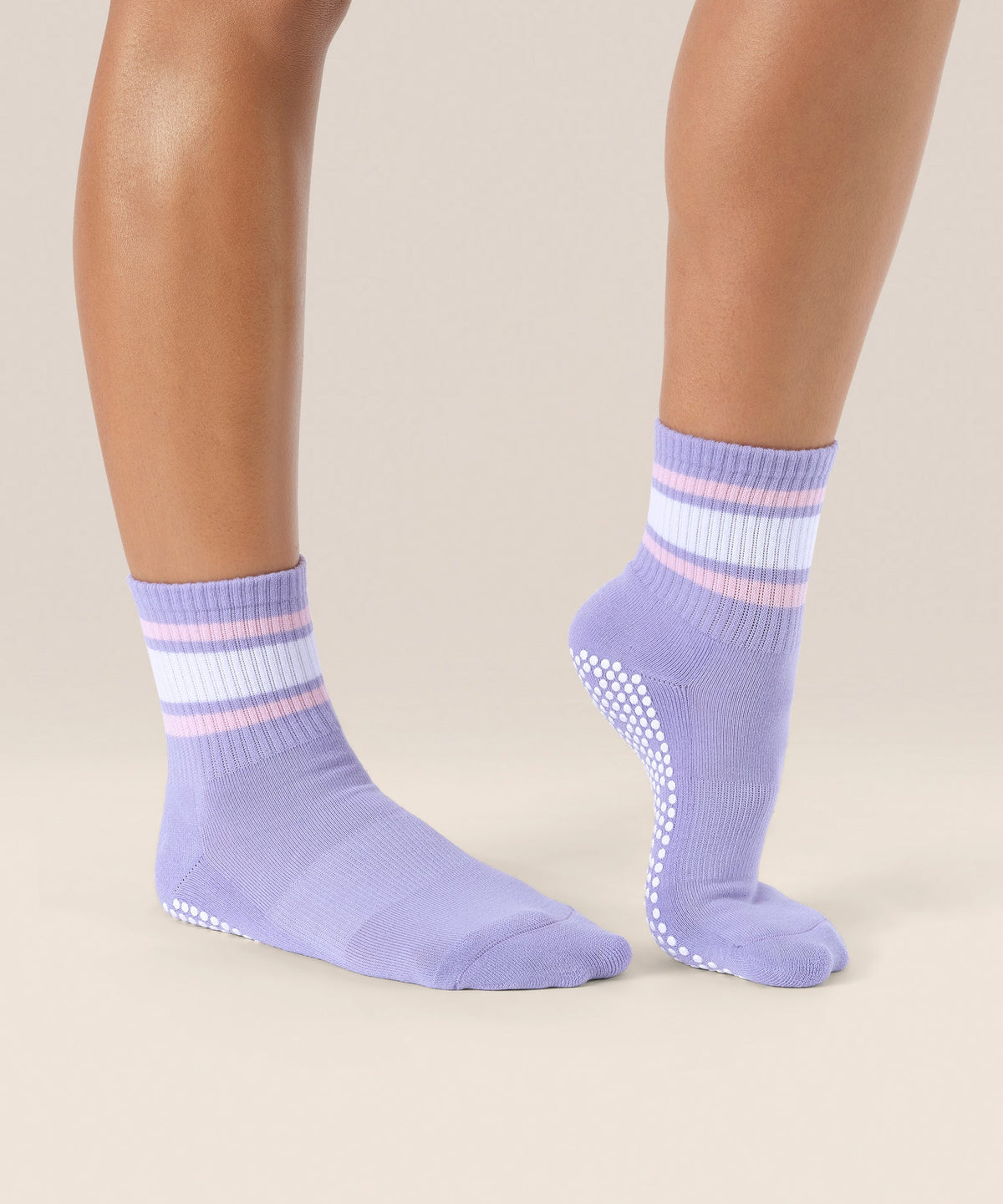 Crew Grip Socks - Purple Rain Stripe