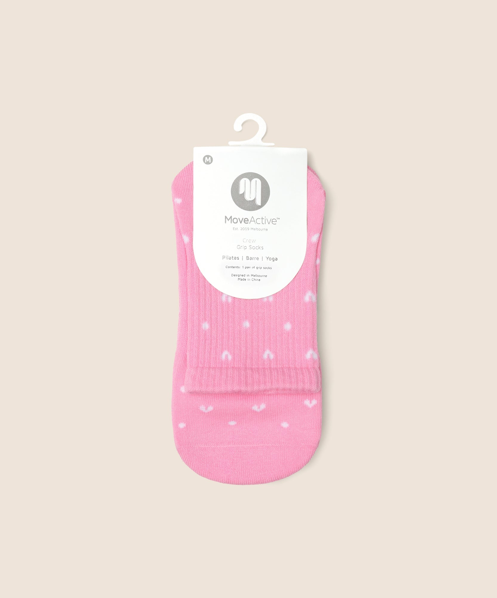 Crew Non Slip Grip Socks - Speckled Candy