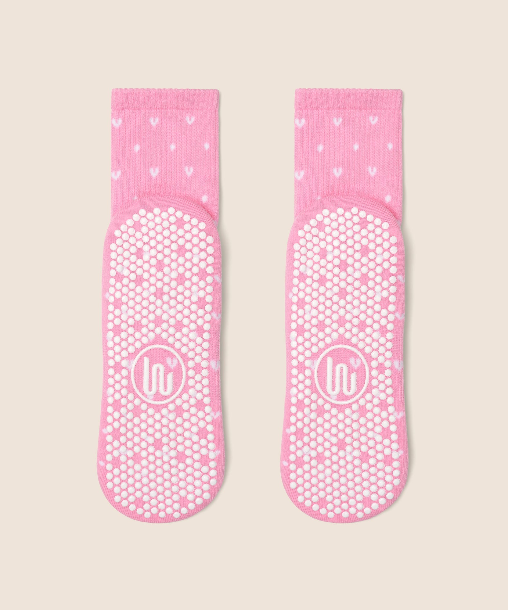 Crew Non Slip Grip Socks - Speckled Candy