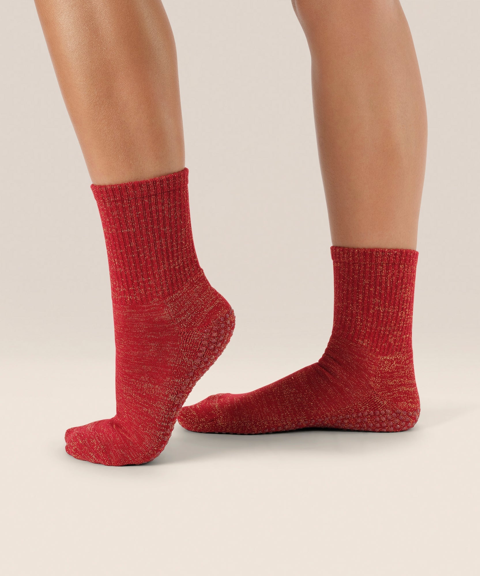 Crew Grip Socks - Tinsel Ruby