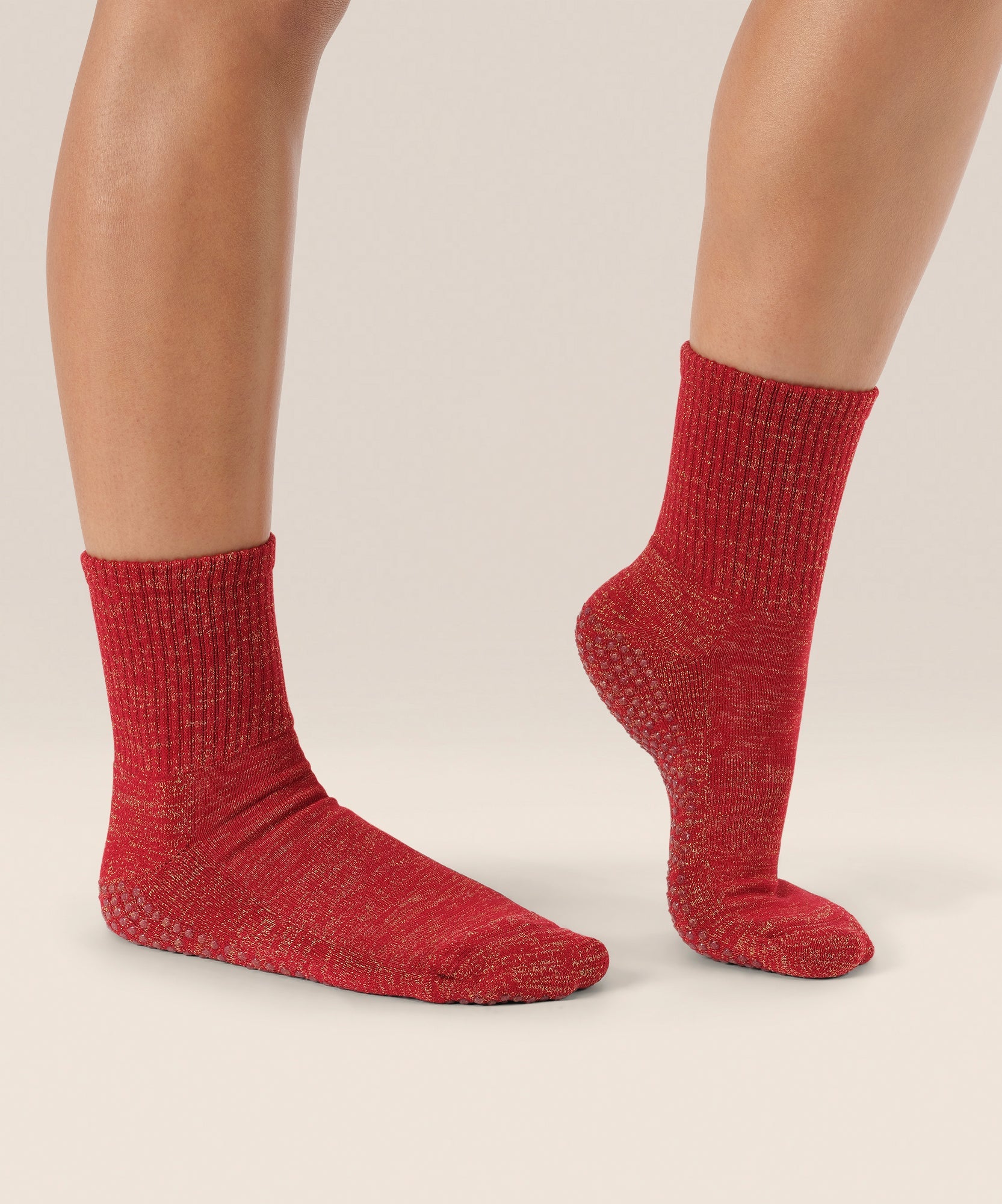 Crew Grip Socks - Tinsel Ruby