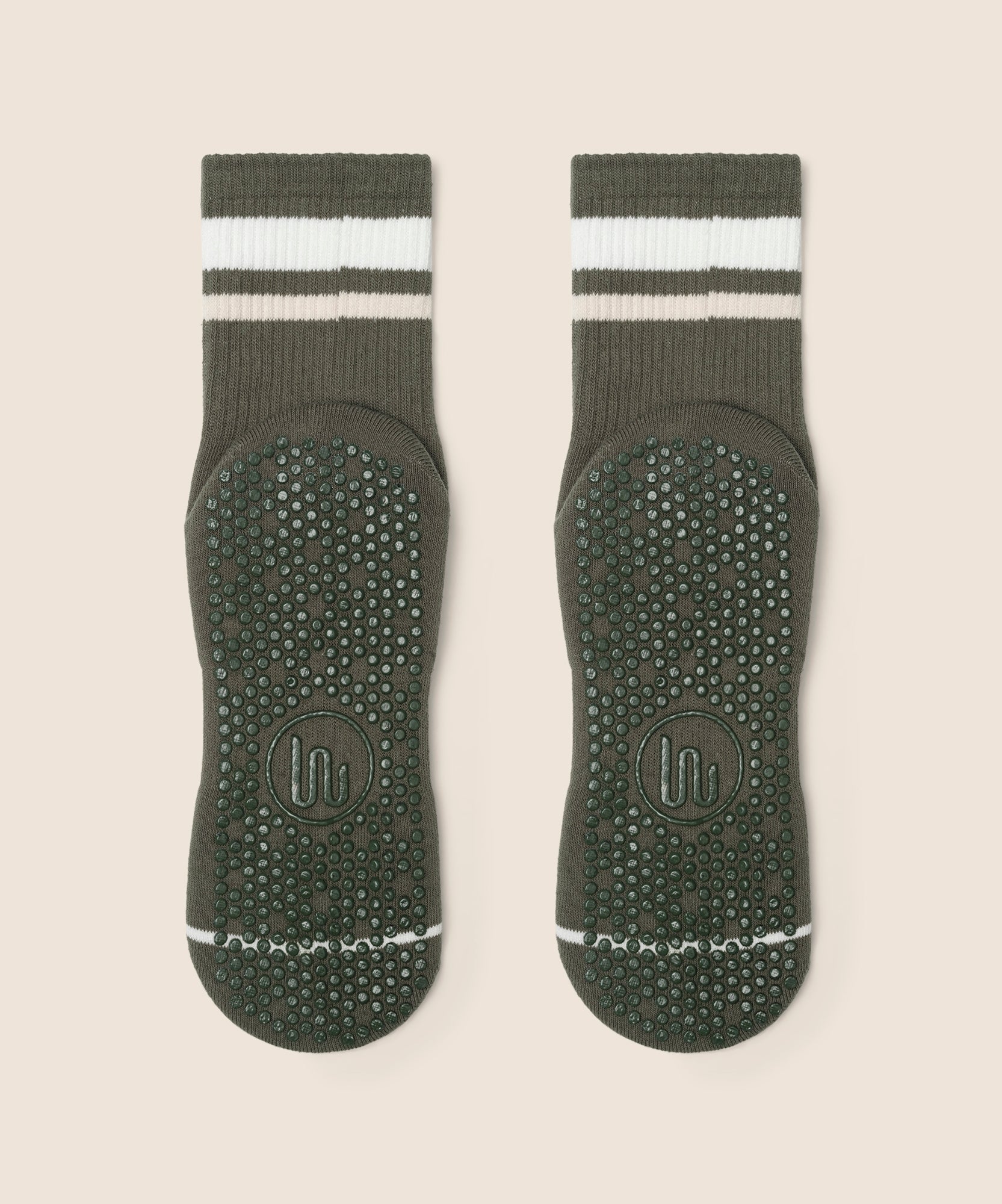 Crew Grip Socks - Varsity Stripe Khaki