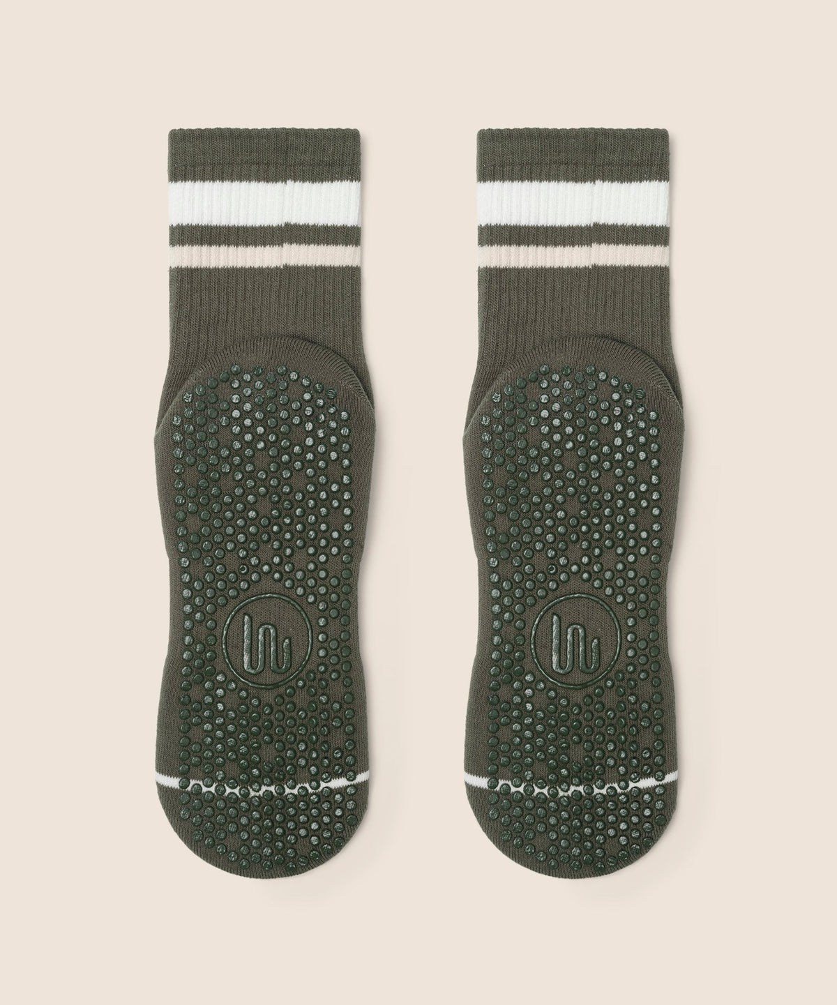Crew Grip Socks - Varsity Stripe Khaki