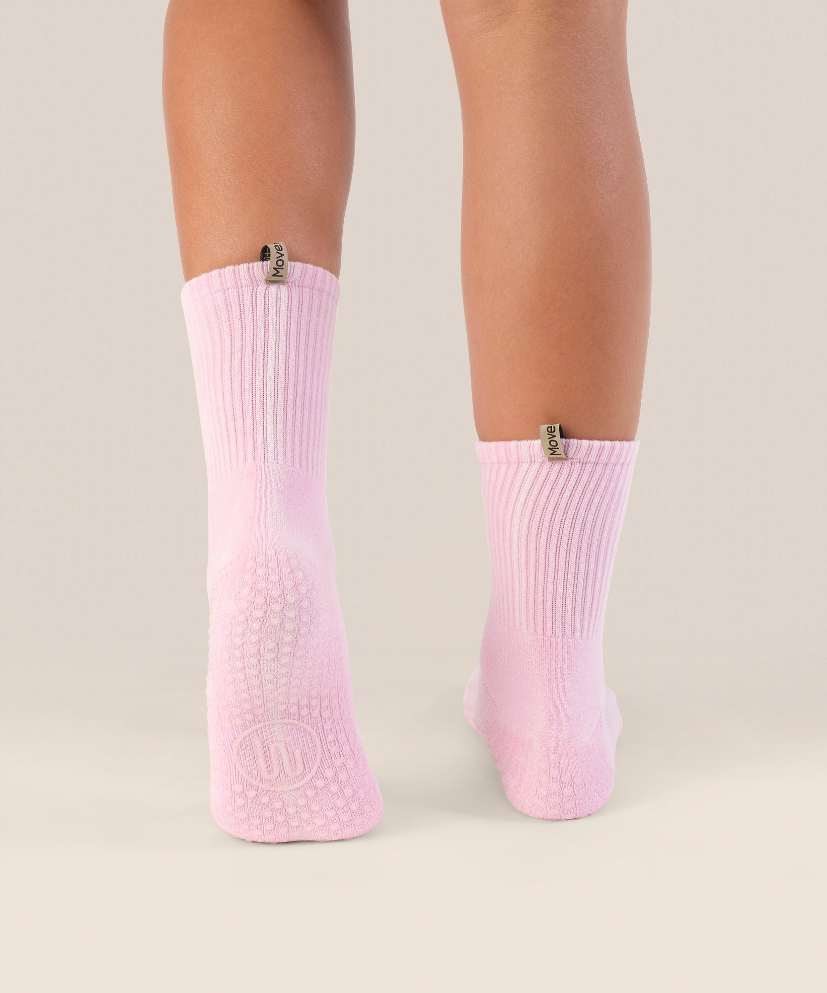 Crew Grip Socks - Vintage Rib Cool Pink