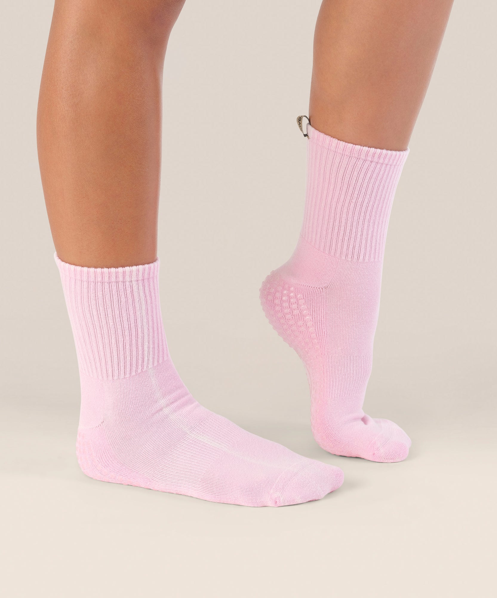 Crew Grip Socks - Vintage Rib Cool Pink