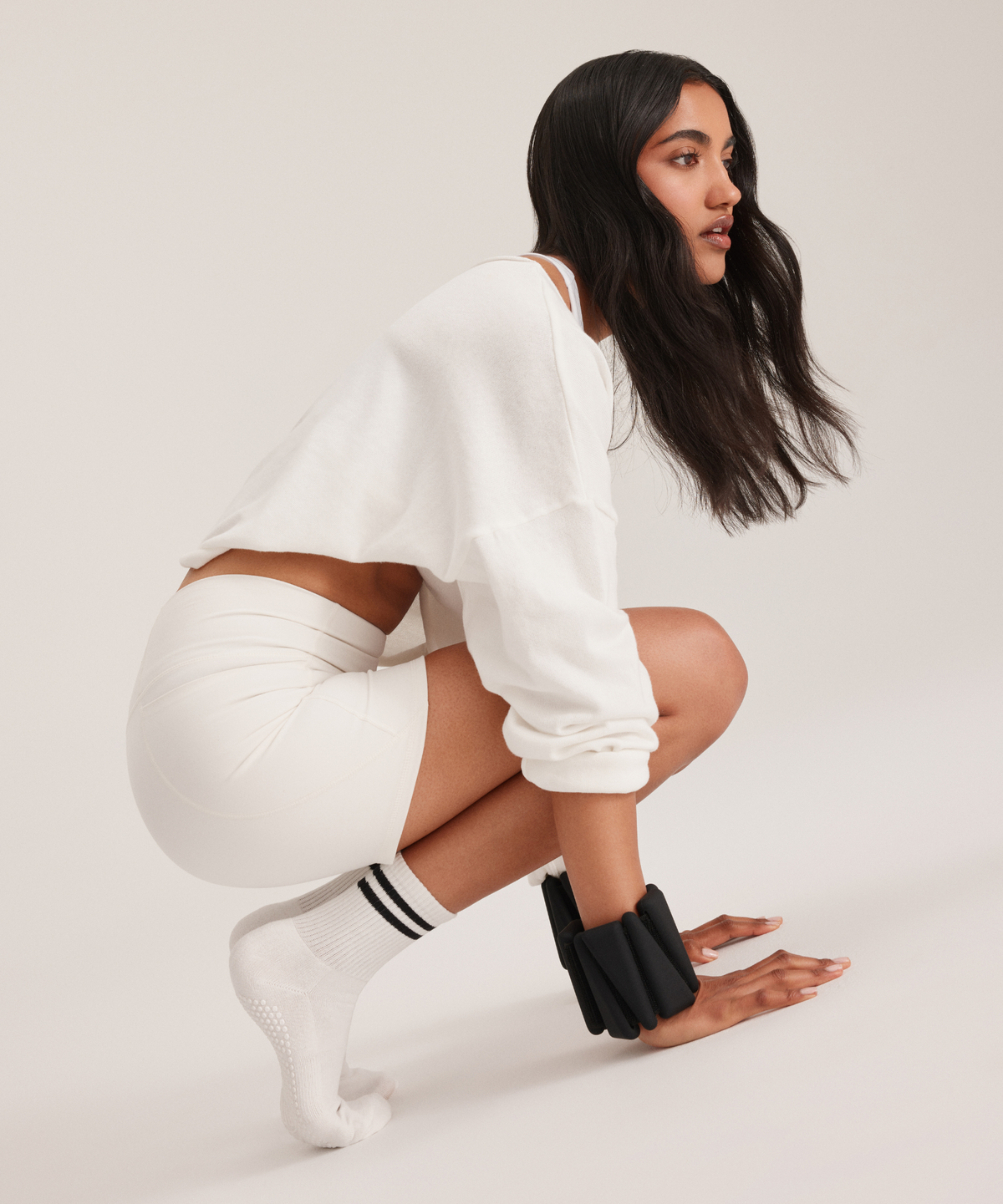 Crew Grip Socks - Sporty Stripe Ivory