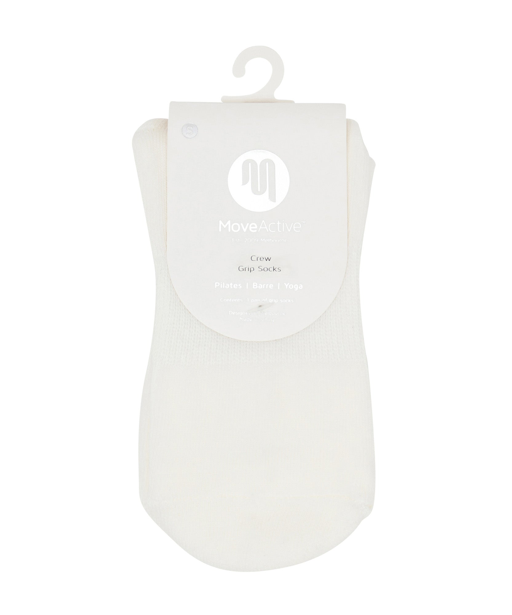 Keep your feet cozy and slip-free with these Ivory Crew Grip Socks