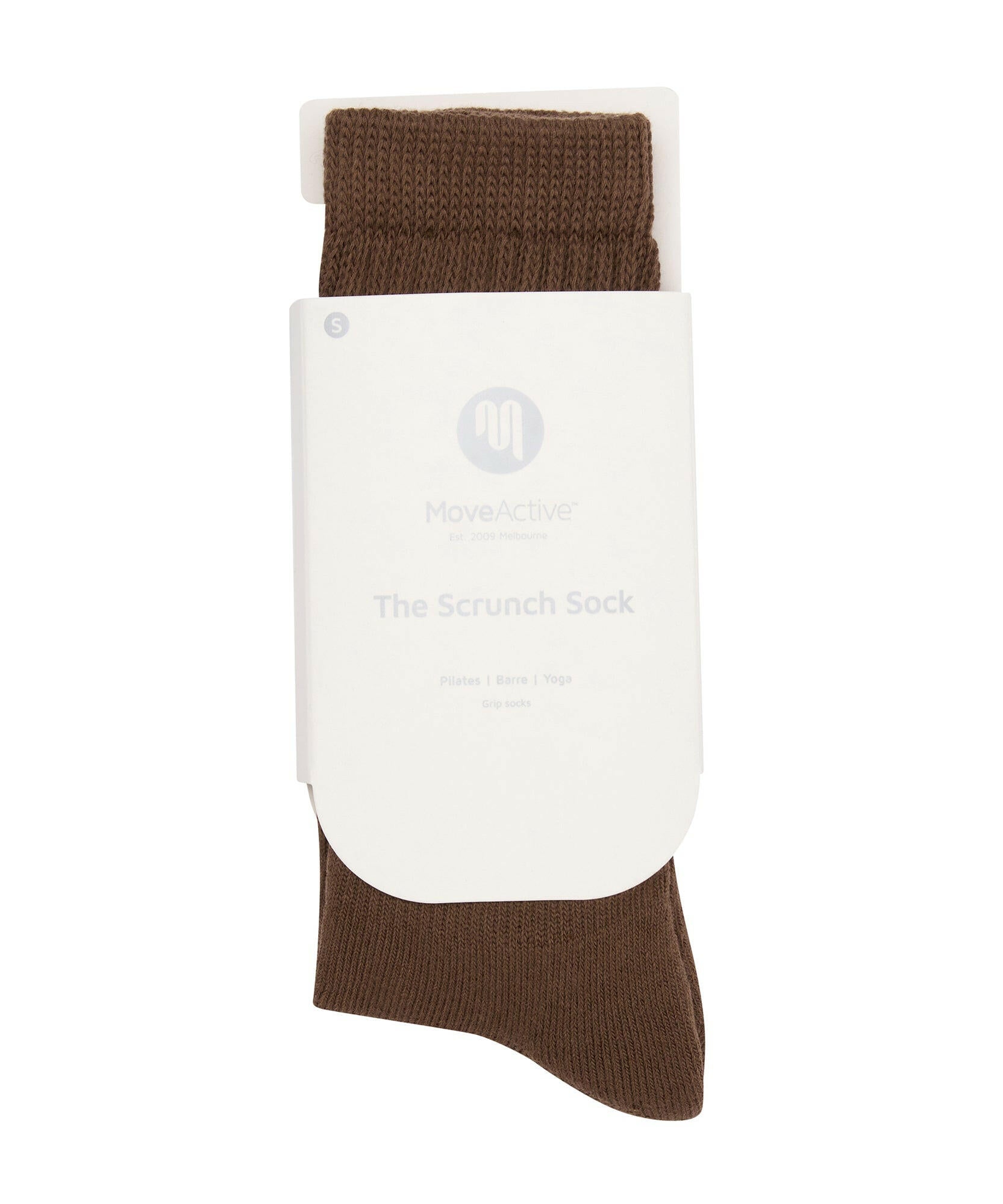 Scrunch Grip Socks - Chocolate