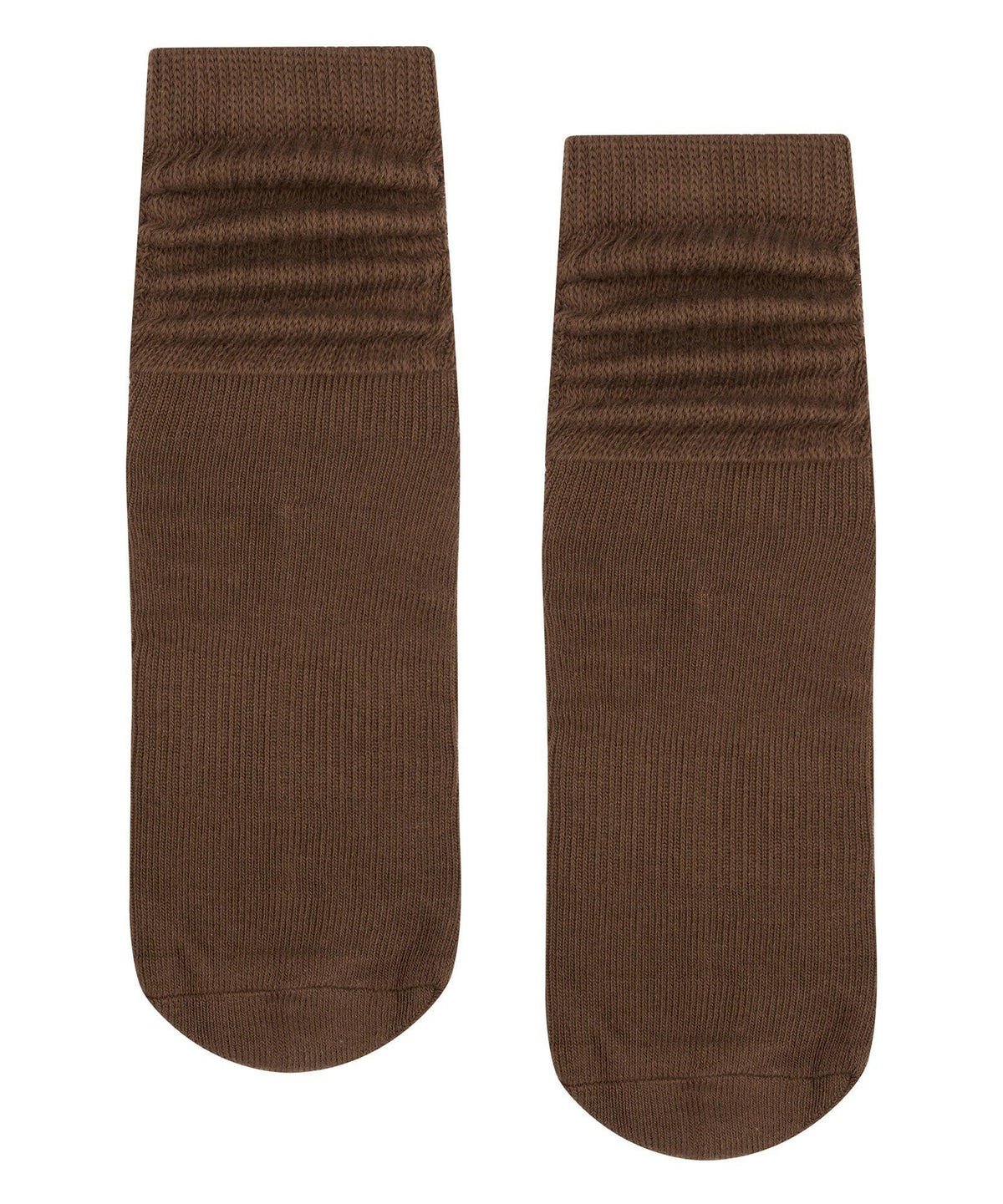 Scrunch Grip Socks - Chocolate