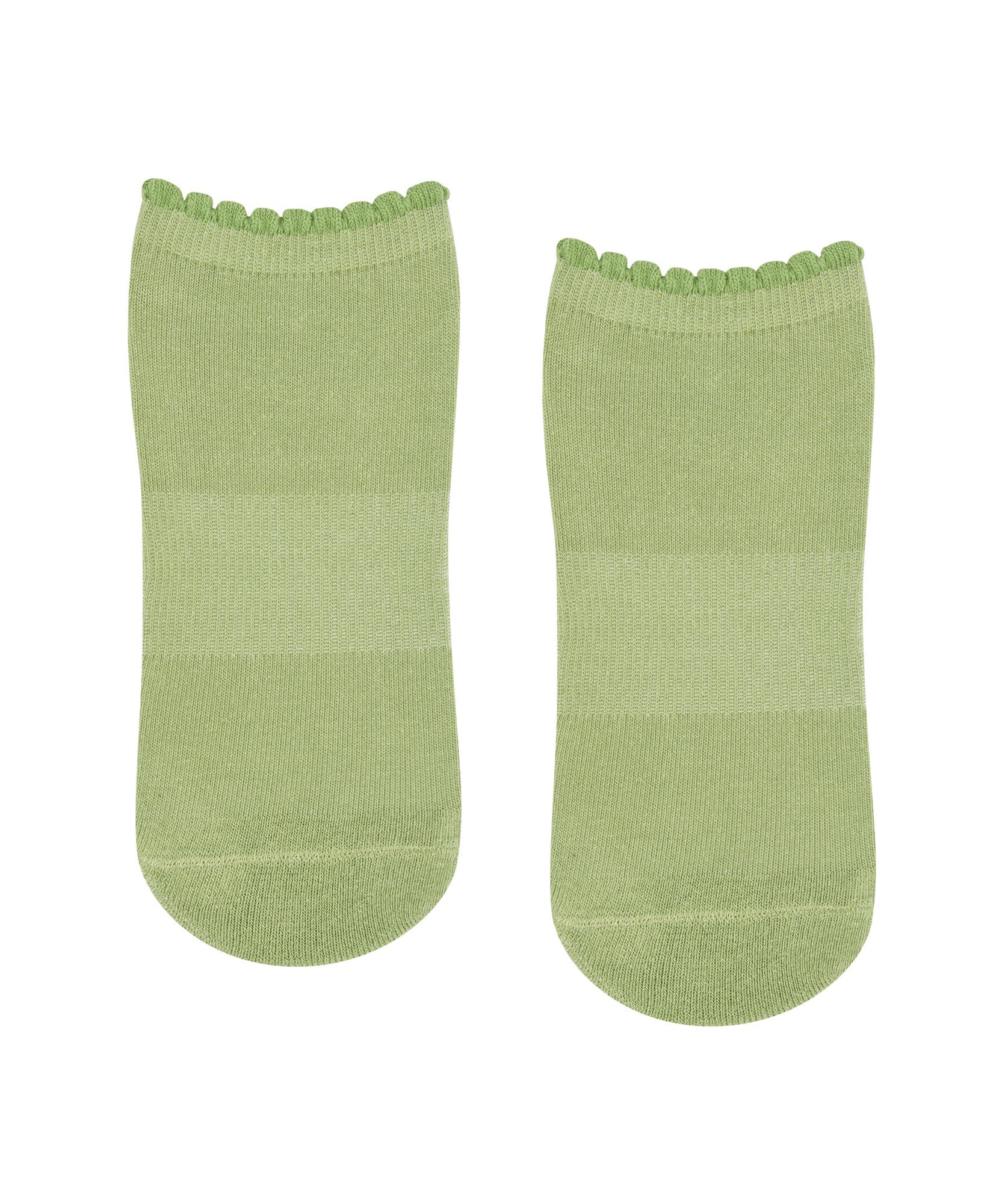 Low Rise Grip Socks - Sage Frill