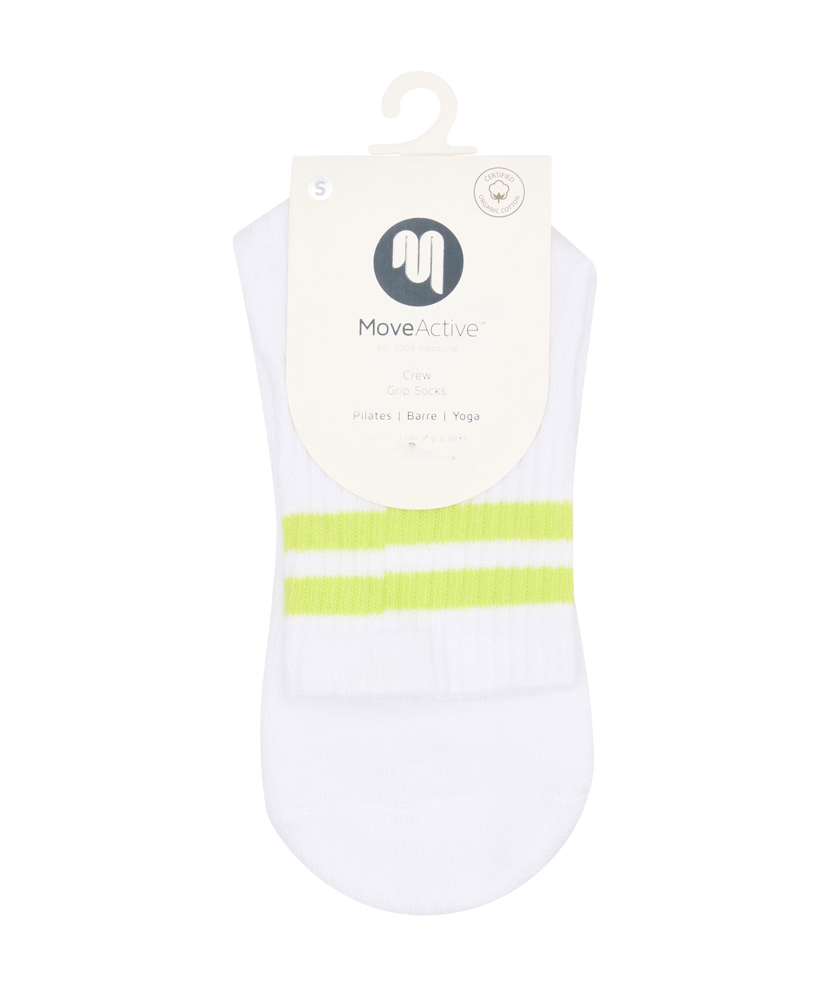 Crew Grip Socks - Lime Stripe