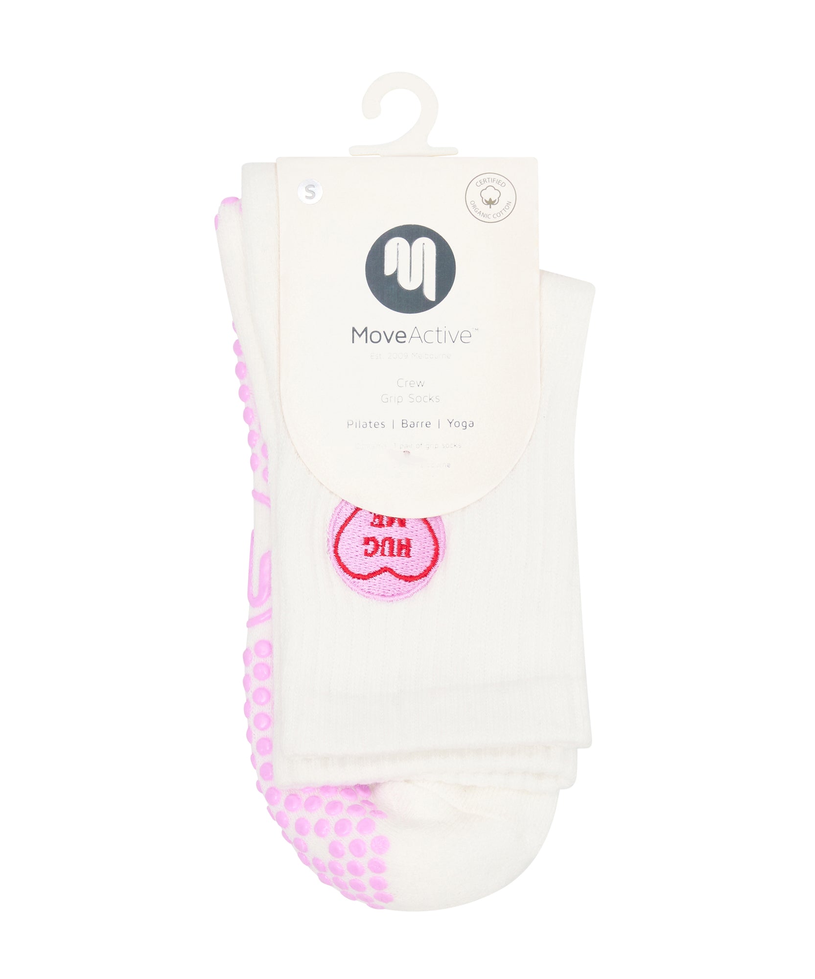 Crew Non Slip Grip Socks - Hug Me
