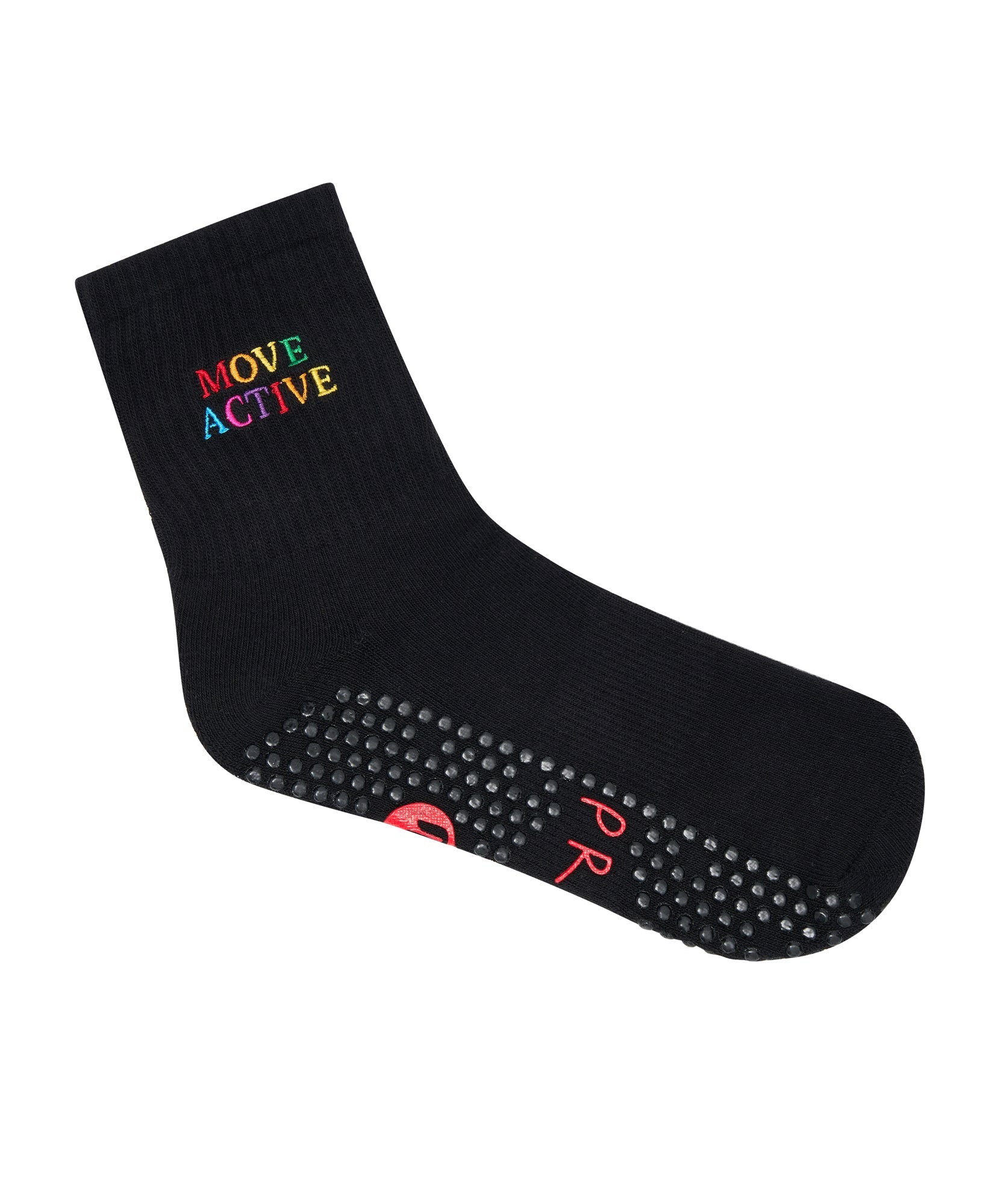 Crew Grip Socks - Signature Rainbow Black