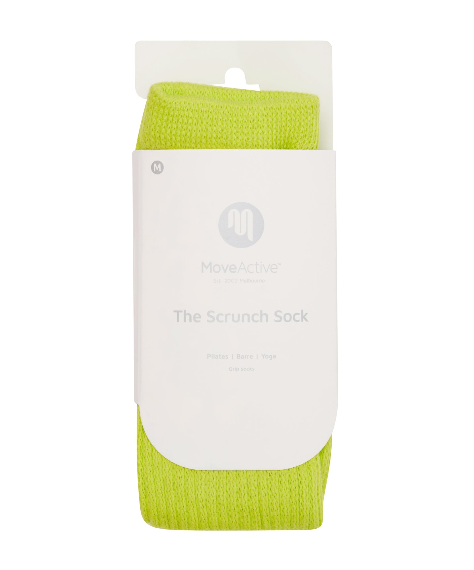 Scrunch Grip Socks - Lime High