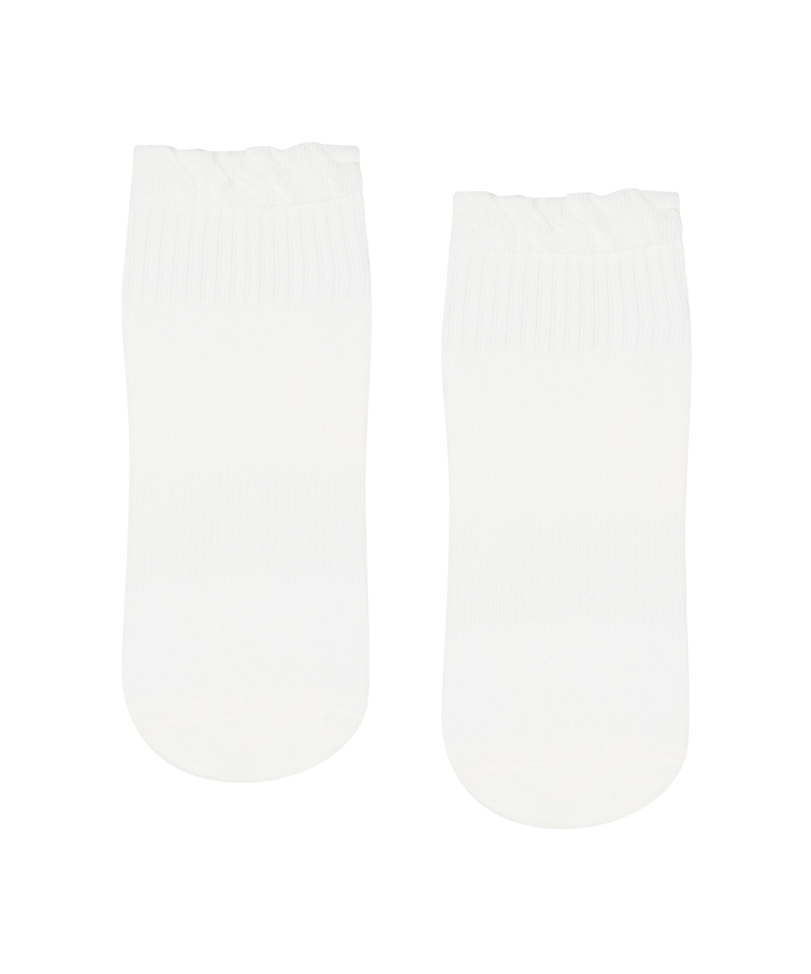 Quarter Crew Grip Socks - Snow Ruffle