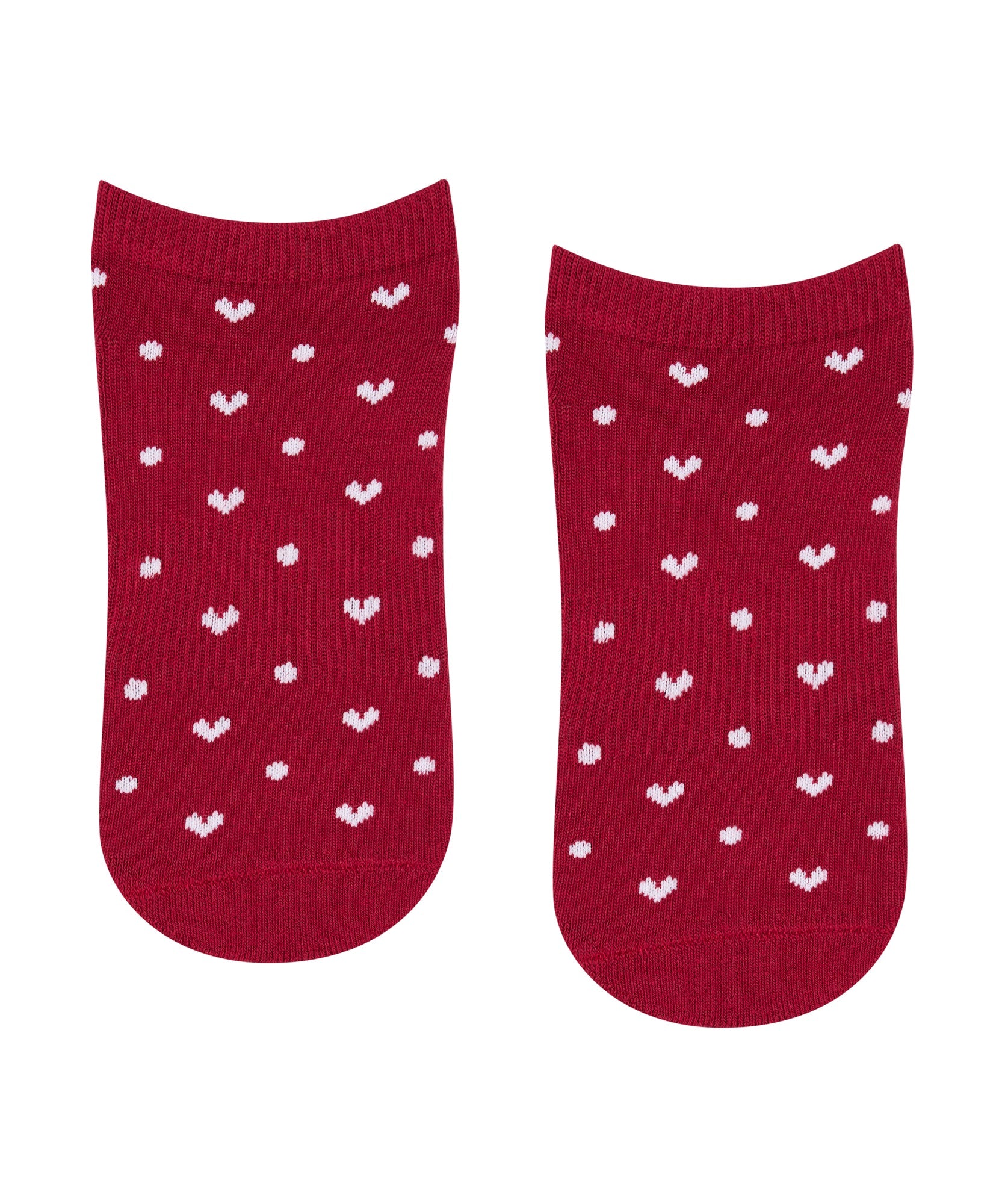 Low Rise Grip Socks - Speckled Ruby