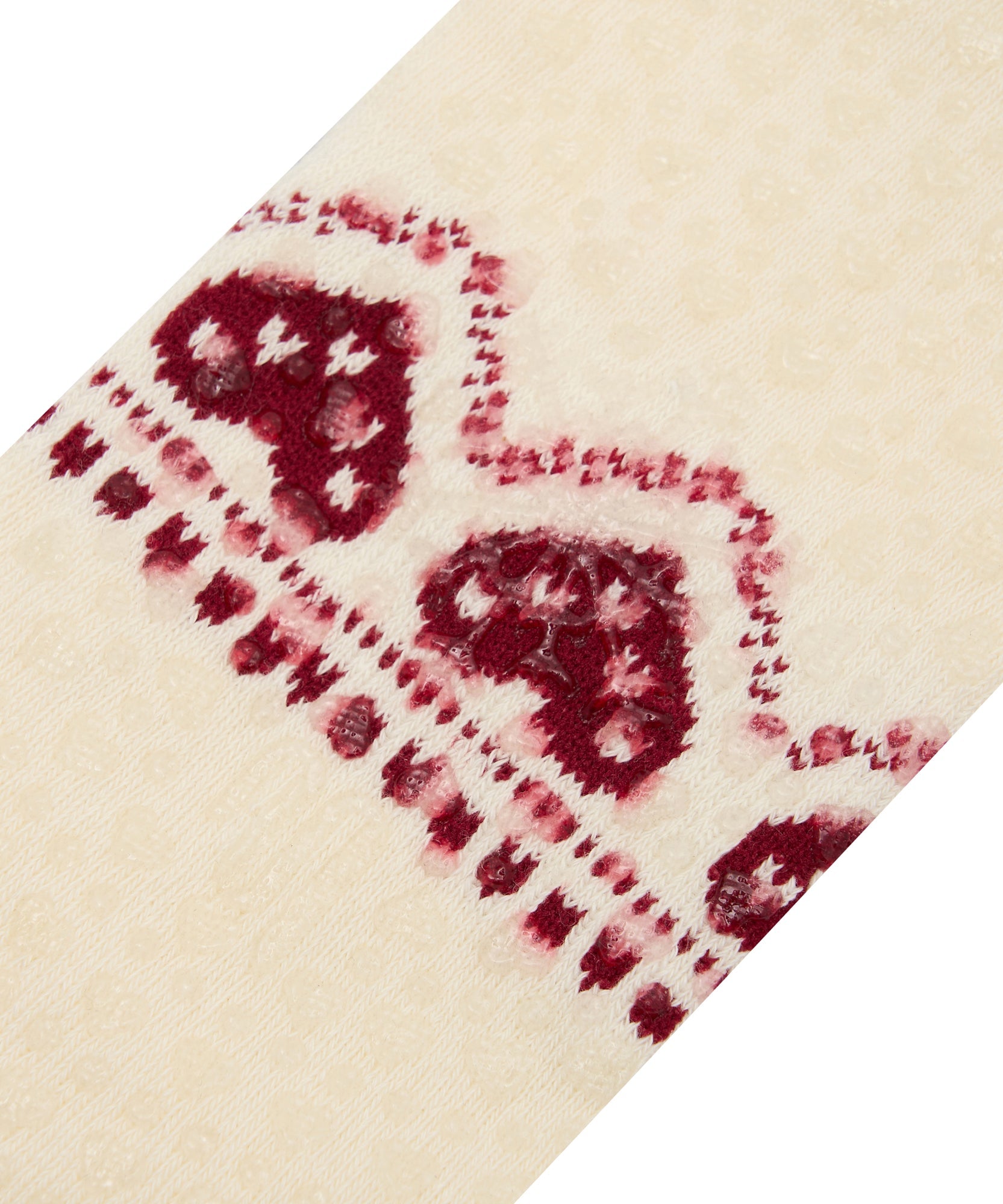 Low Rise Grip Socks - Alpine Heart Oat