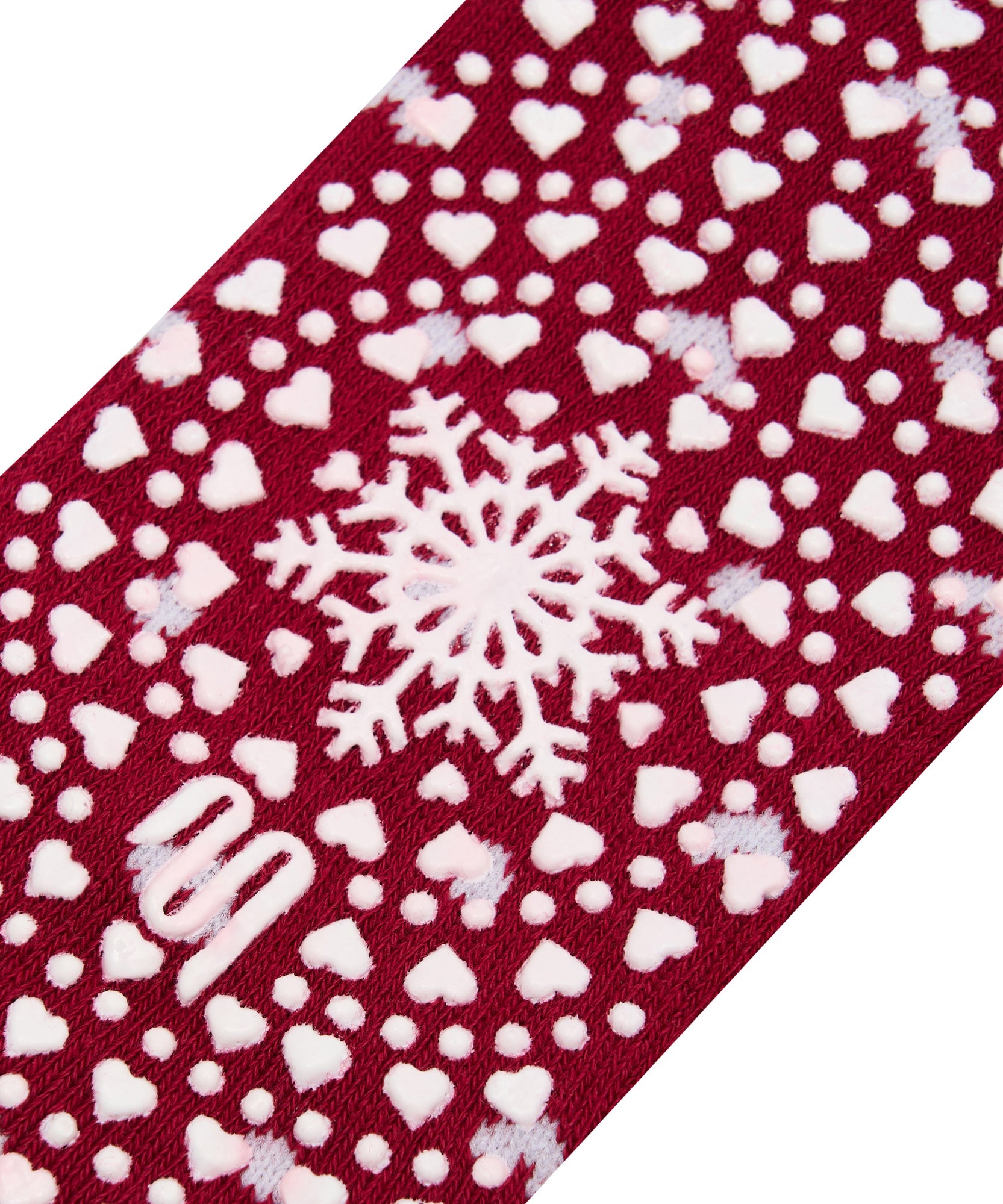 Low Rise Grip Socks - Speckled Ruby