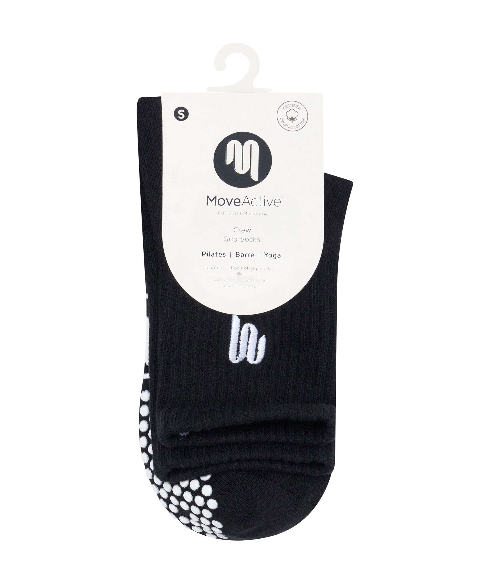 Crew Grip Socks - MoveActive Black