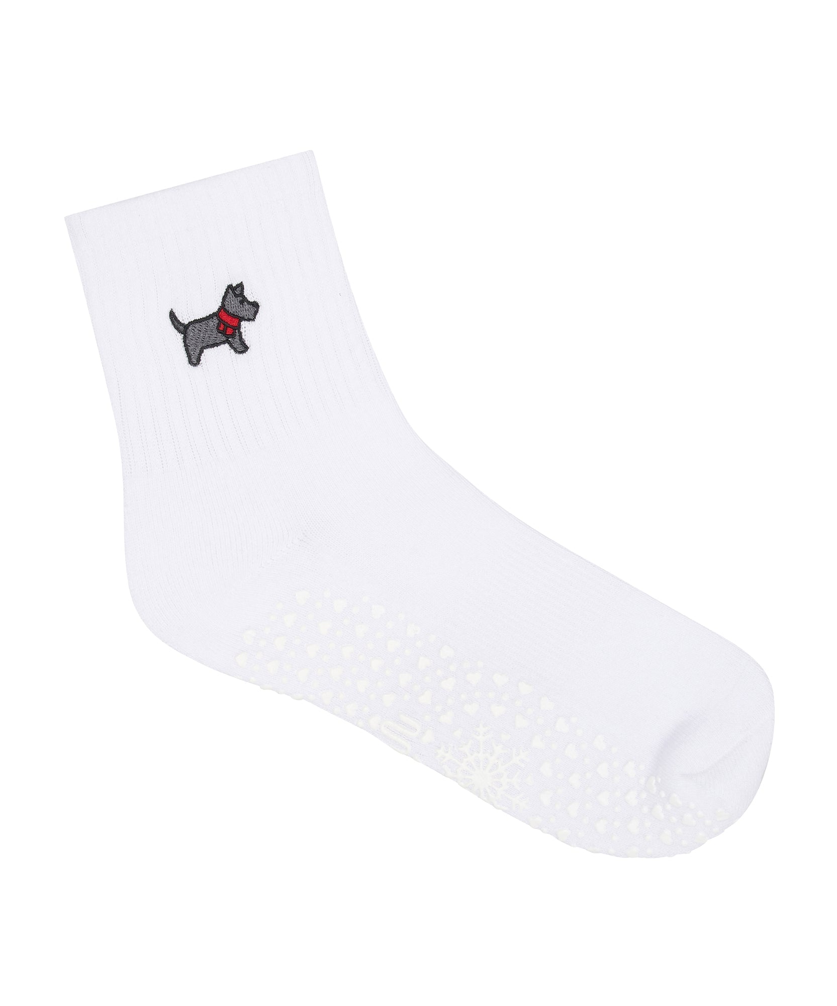 Crew Grip Socks - Cosy Pup Ivory