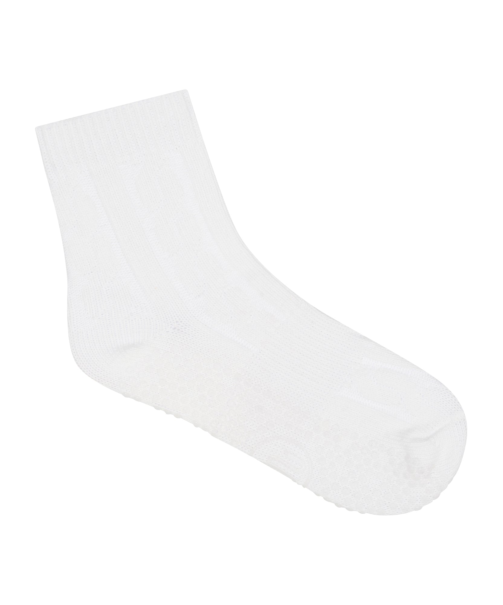 Crew Grip Socks - Cable-Knit Ivory